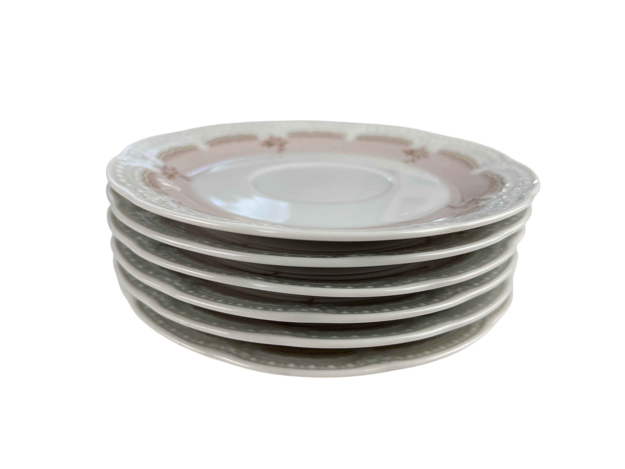  Hutschenreuther Porzellan Unterteller 6 Stück je 14 cm. Top Zustand.    