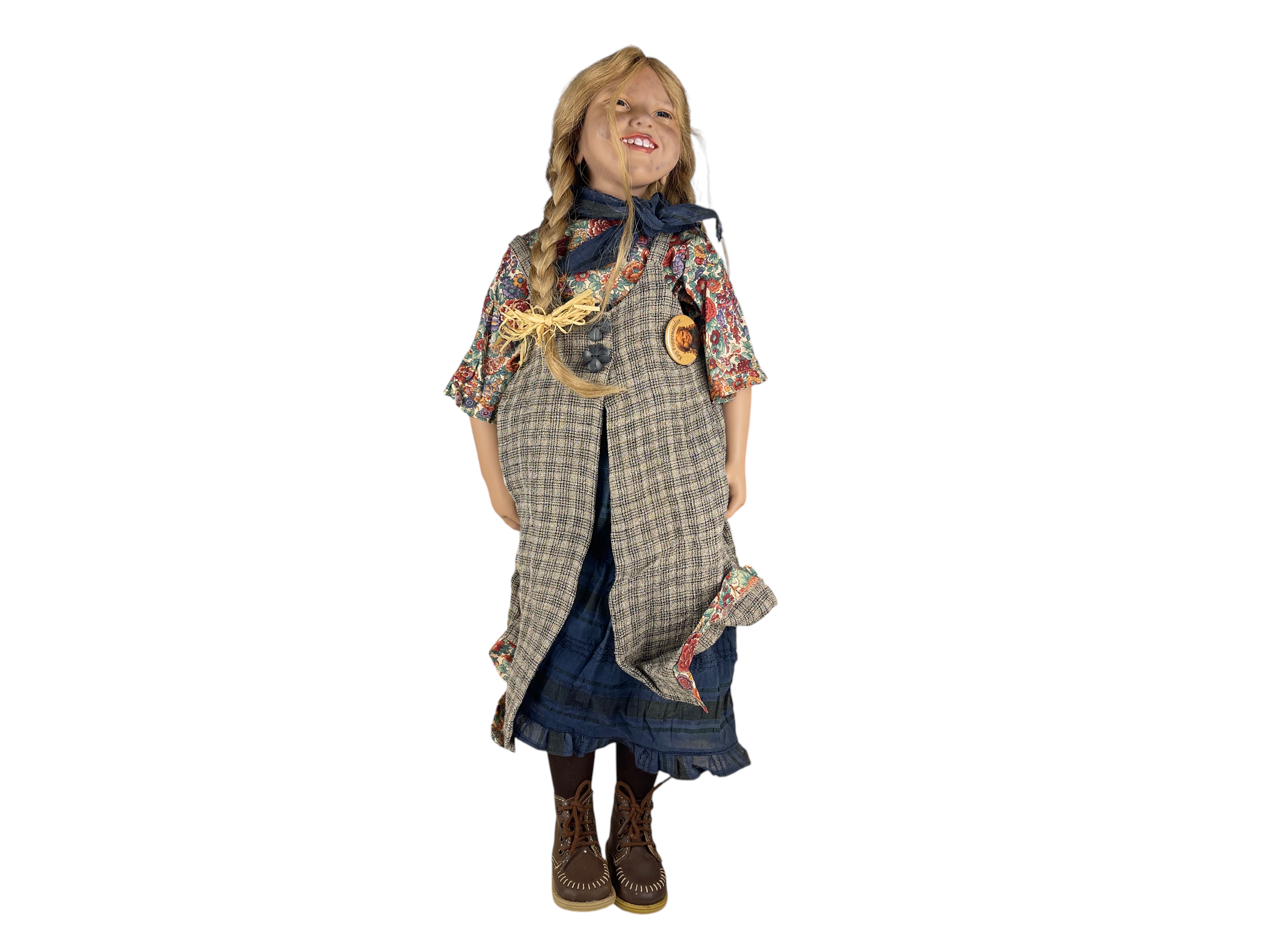 Zwergnase Künstlerpuppe Nicole Marschollek Puppe 80 cm.  Top Zustand  