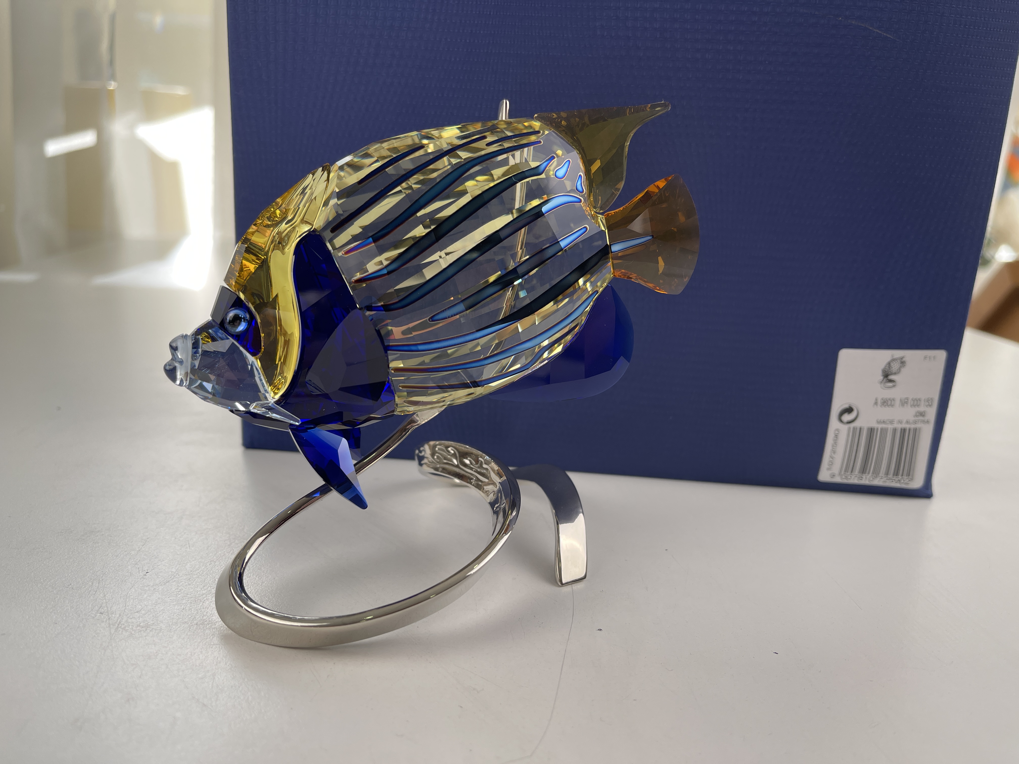 Swarovski Figur 1072590 Kaiserfisch Fisch 12,2 cm - Ovp & Zertifikat - Top Zustand   