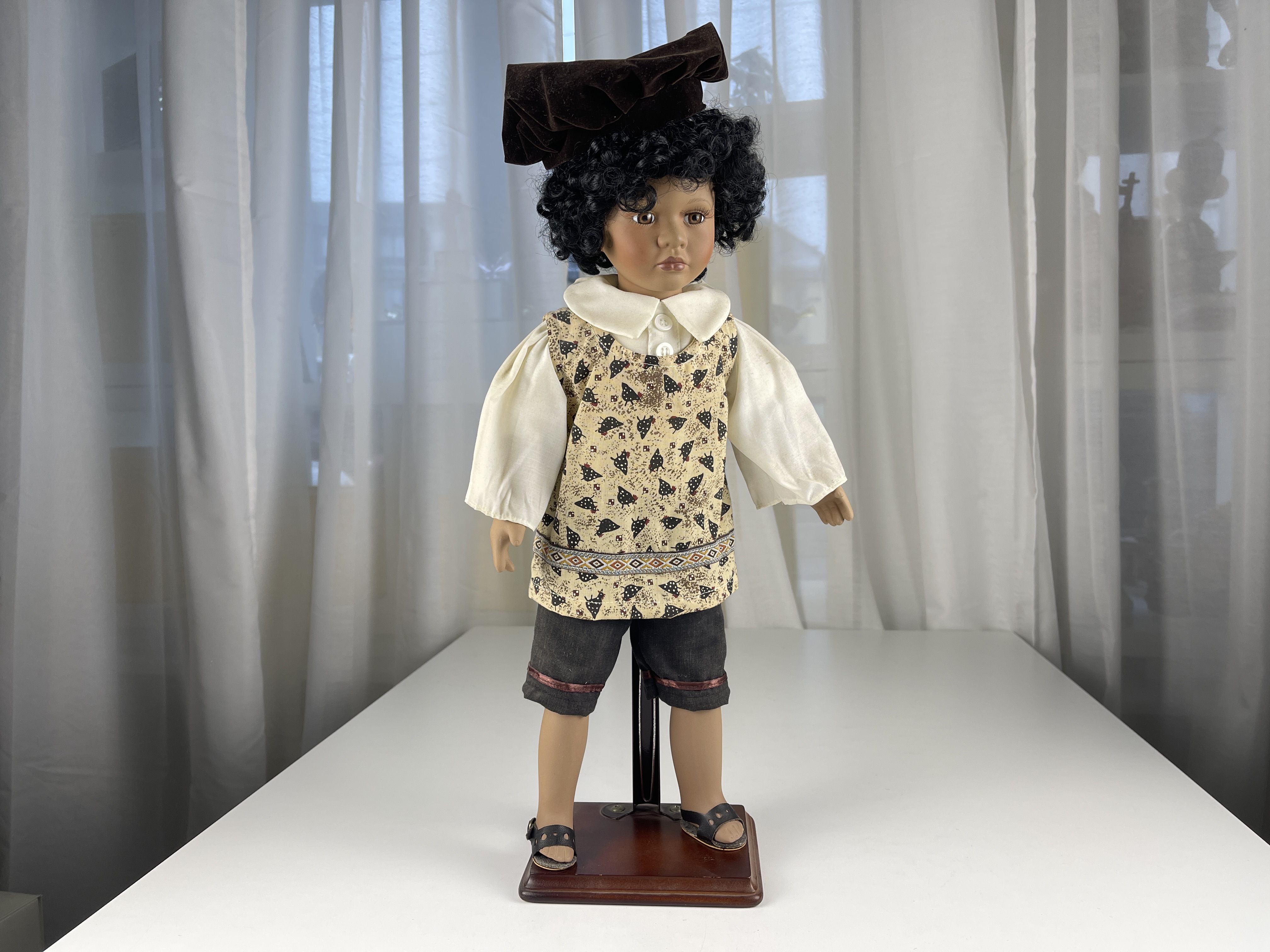 Sammler Puppe Porzellan Puppe 47 cm. Top Zustand  