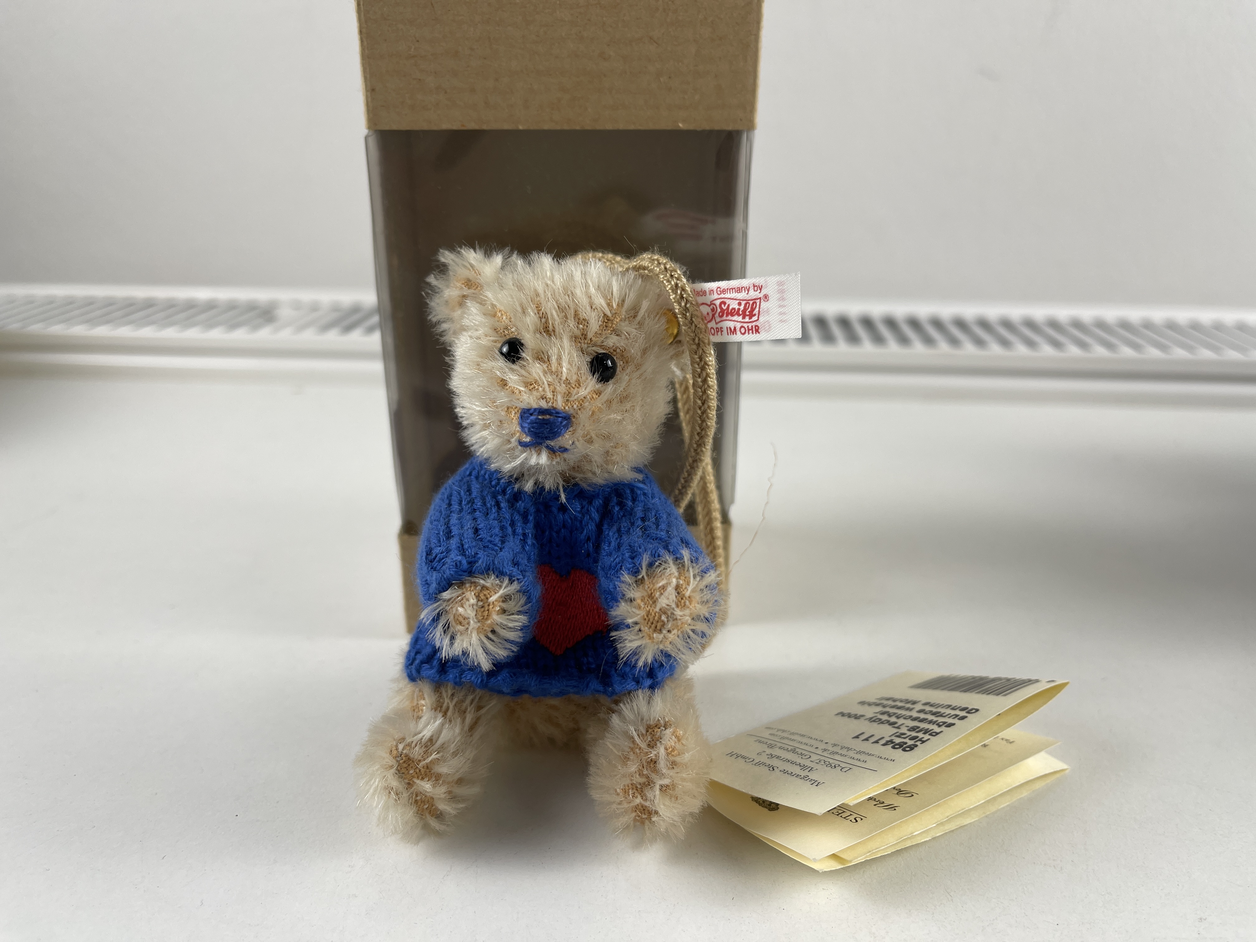 Steiff Tier 994111 Teddy Ornament 9 cm. - Top Zustand OVP
