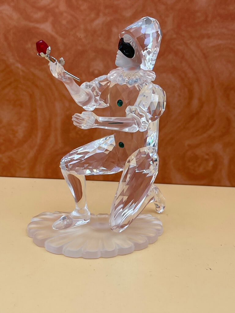 Swarovski Figur 254044 Jahresfigur 13,5 cm Harlekin 2001. Top Zustand