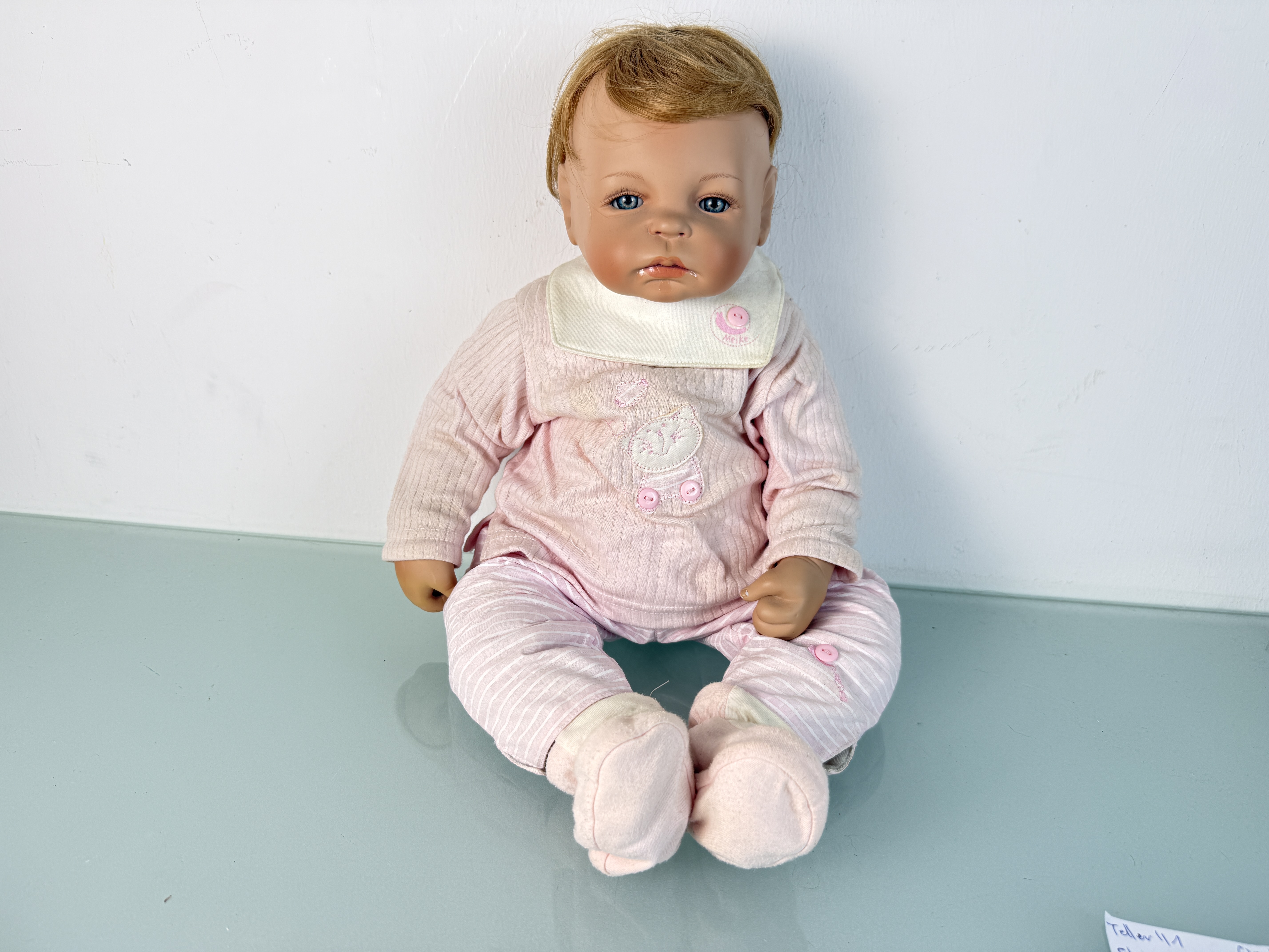 Künstlerpuppe Inge Tenbusch Porzellan Puppe 55 cm. Top Zustand. 