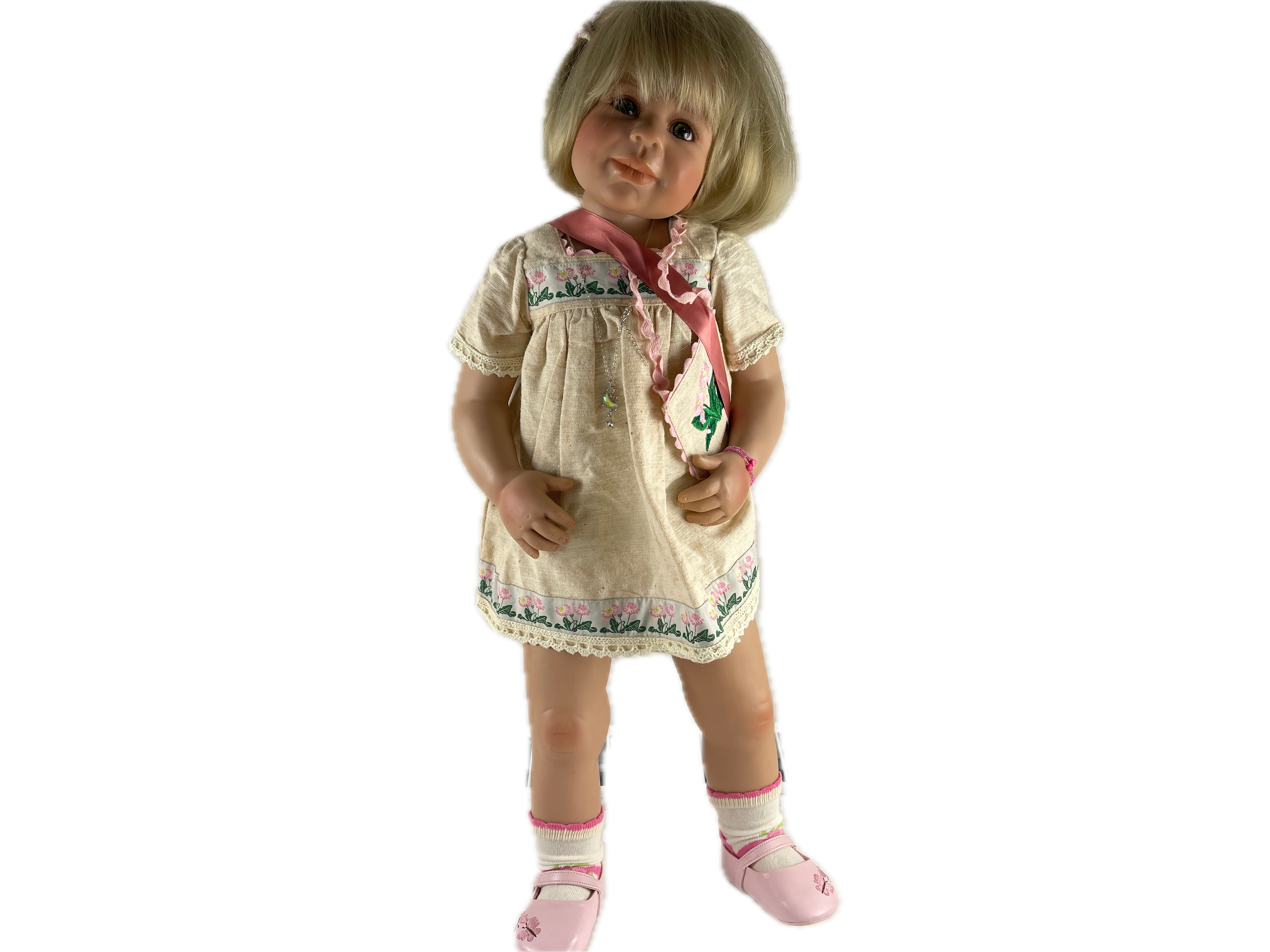 Monika Levenig Künstlerpuppe Vinyl Puppe 72 cm. Top Zustand     
