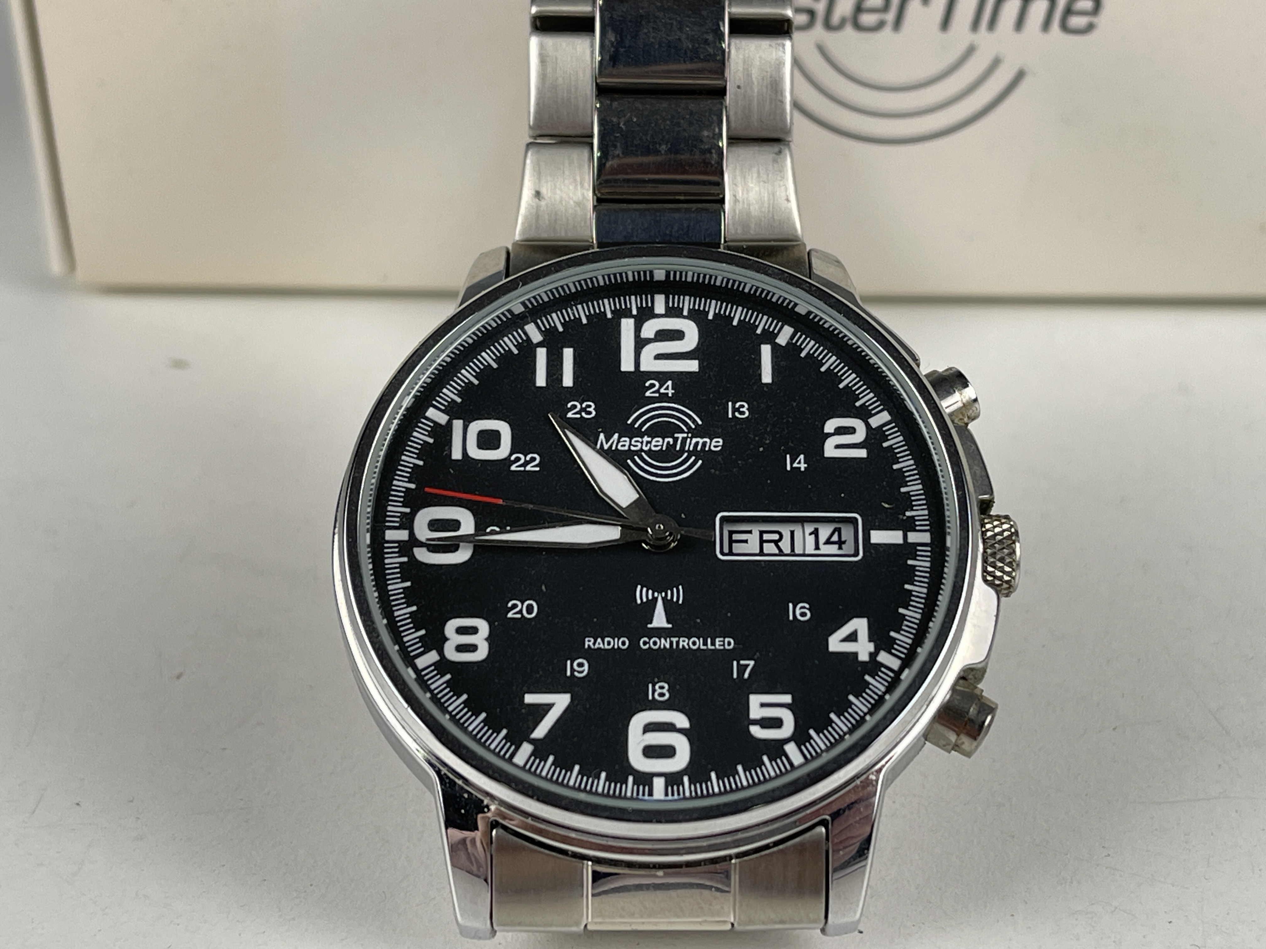 Master Time Herren Armbanduhr Funk Quartz  - Zustand siehe Fotos     