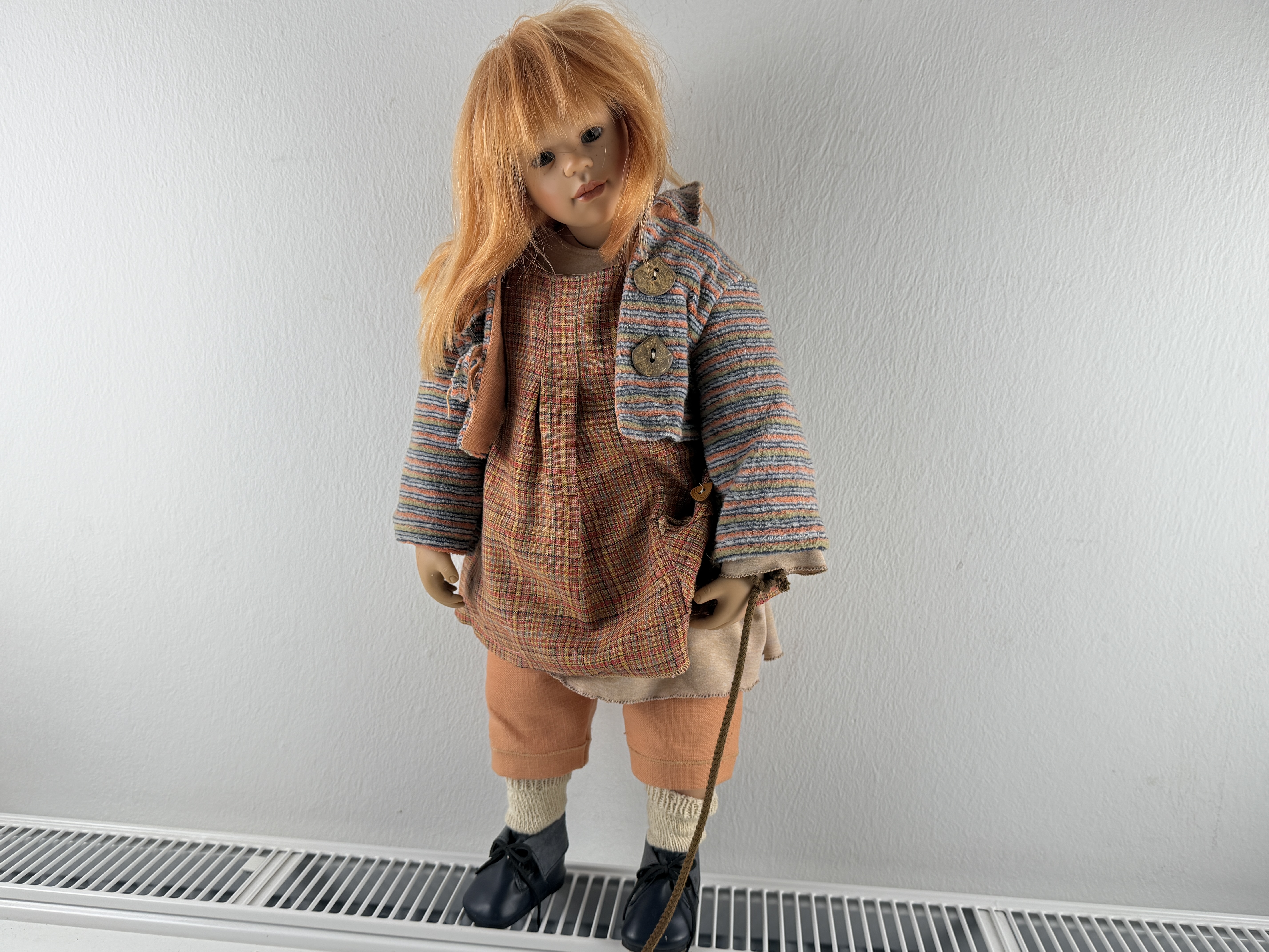Künstlerpuppe Susi Eimer Vinyl Puppe 57 cm. Top Zustand  