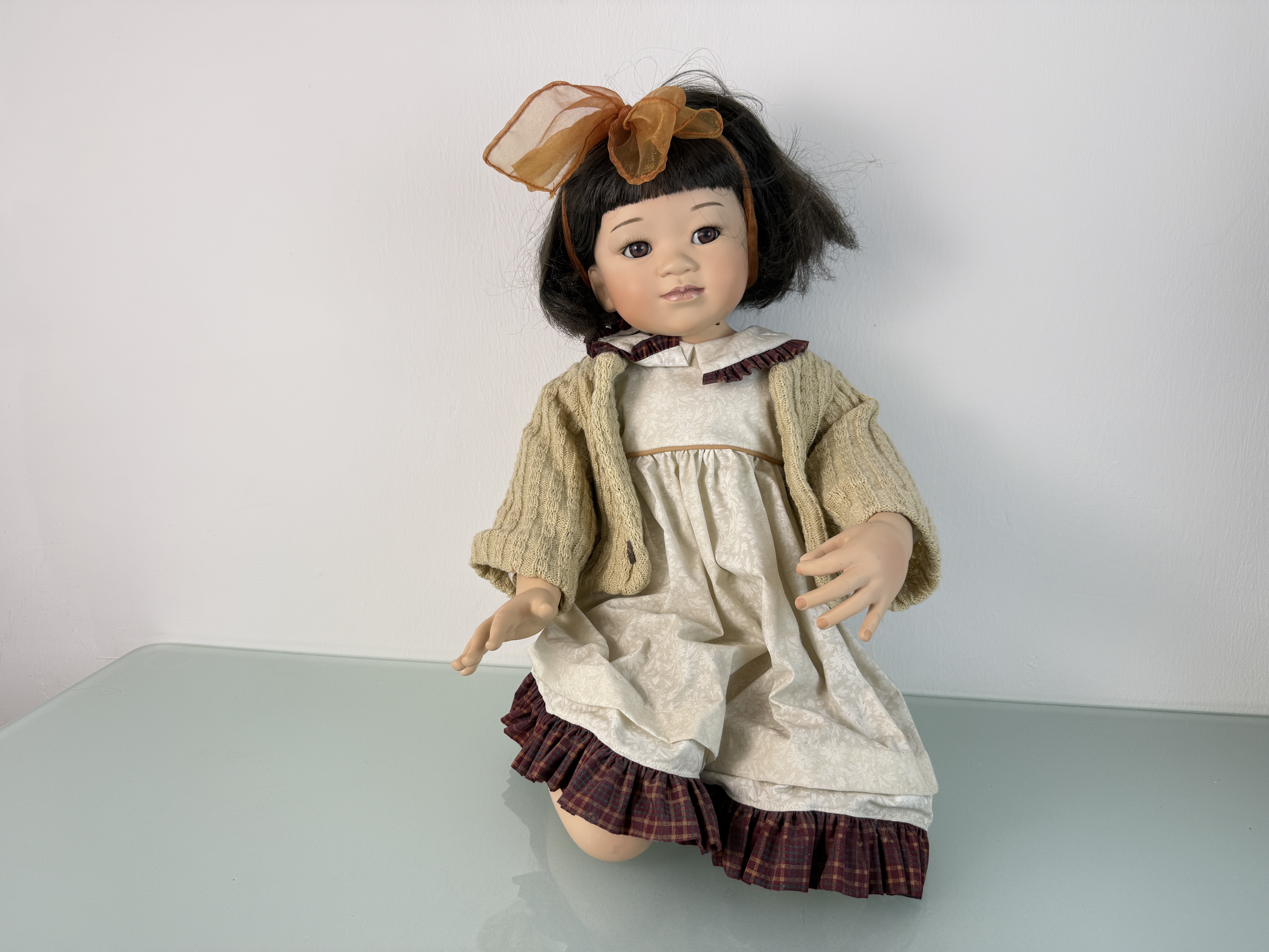  Künstlerpuppe Pamela Erff Porzellan Puppe 47 cm. Limitierte Auflage. Top Zustand 
