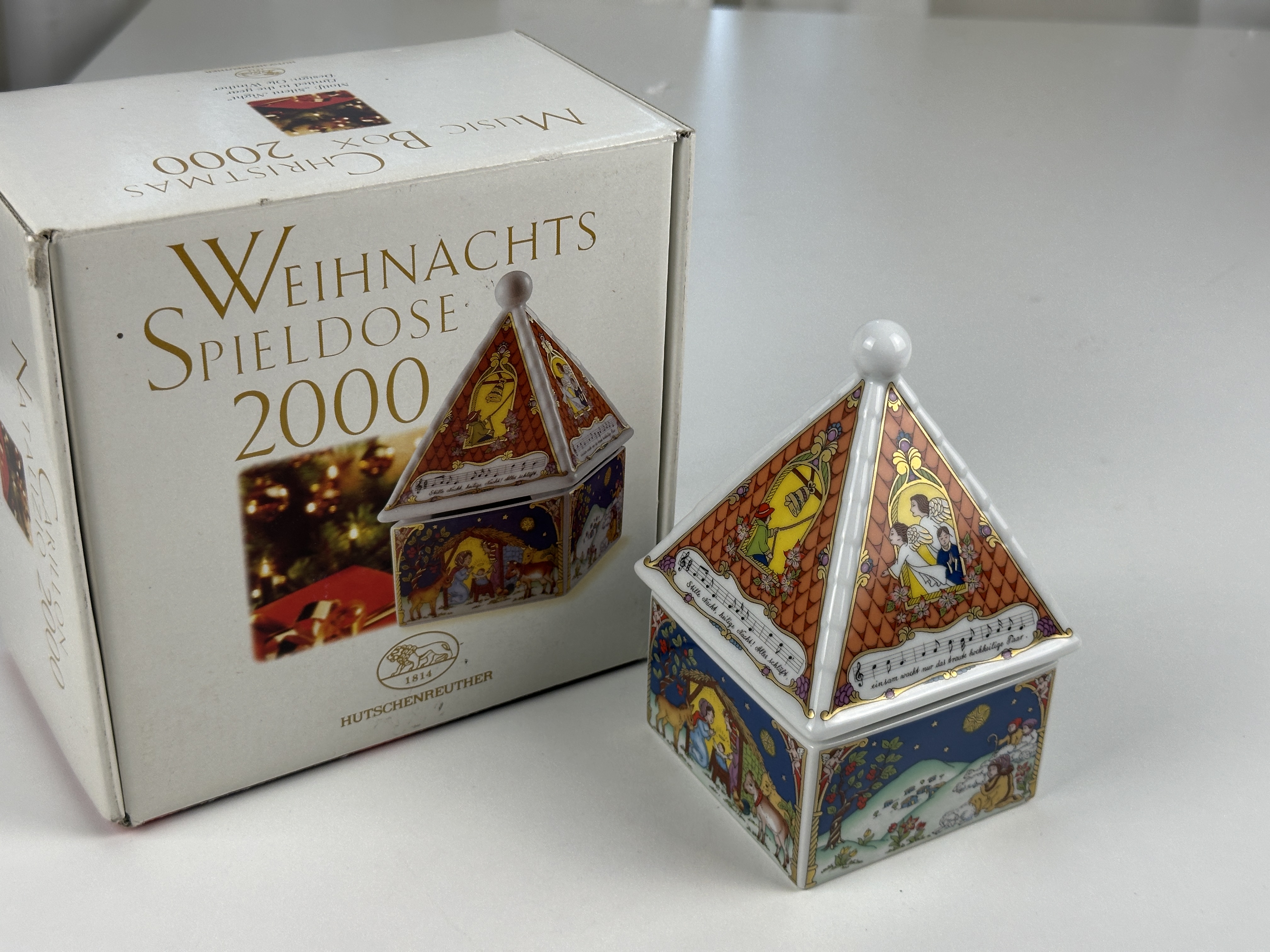 Hutschenreuther Porzellan 2000 Spieluhr 13,5 cm. 1 Wahl - Top Zustand