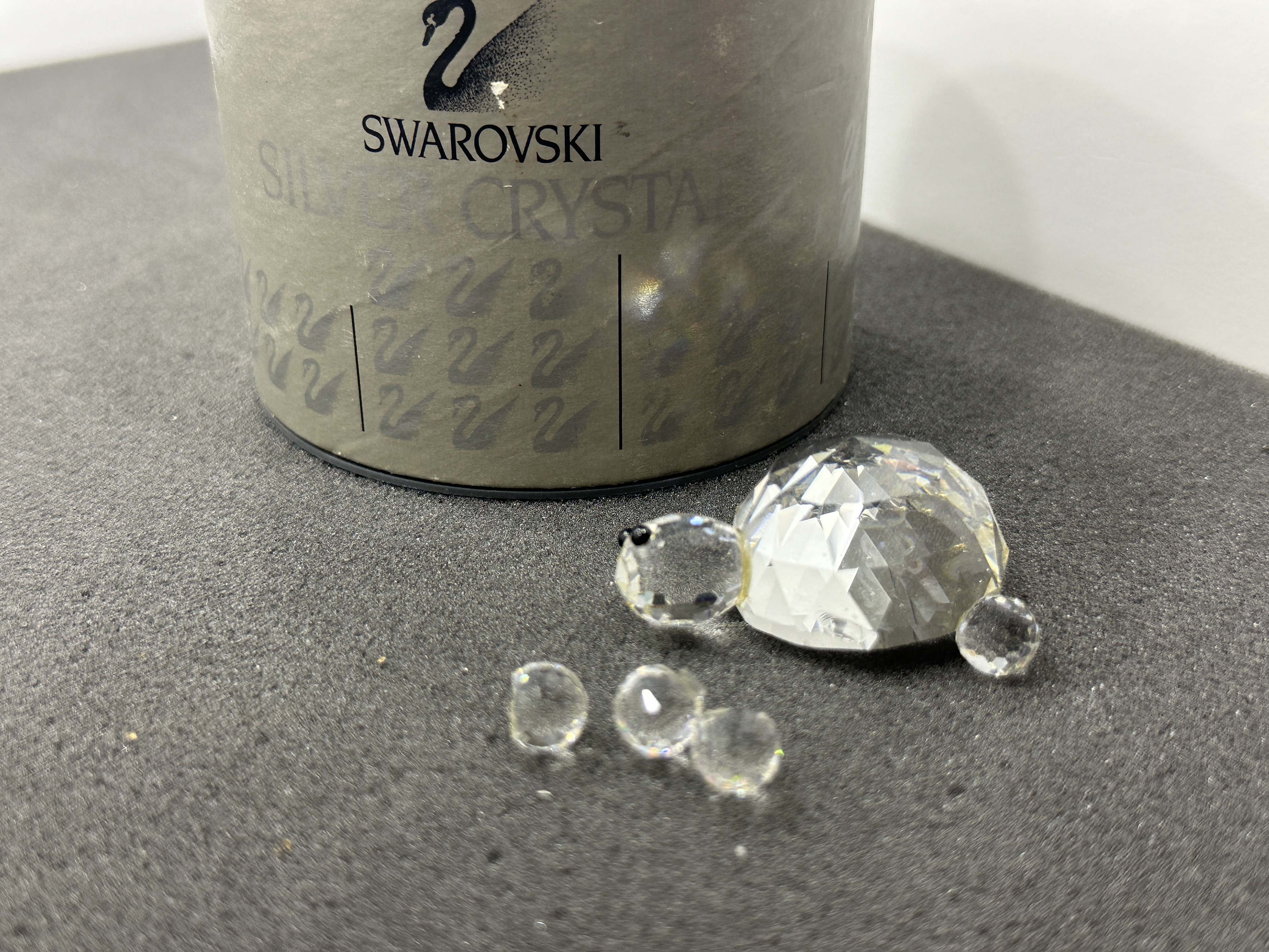  Swarovski Figur 010033 Schildkröte 4 cm (Defekt) OVP. Zustand siehe Fotos