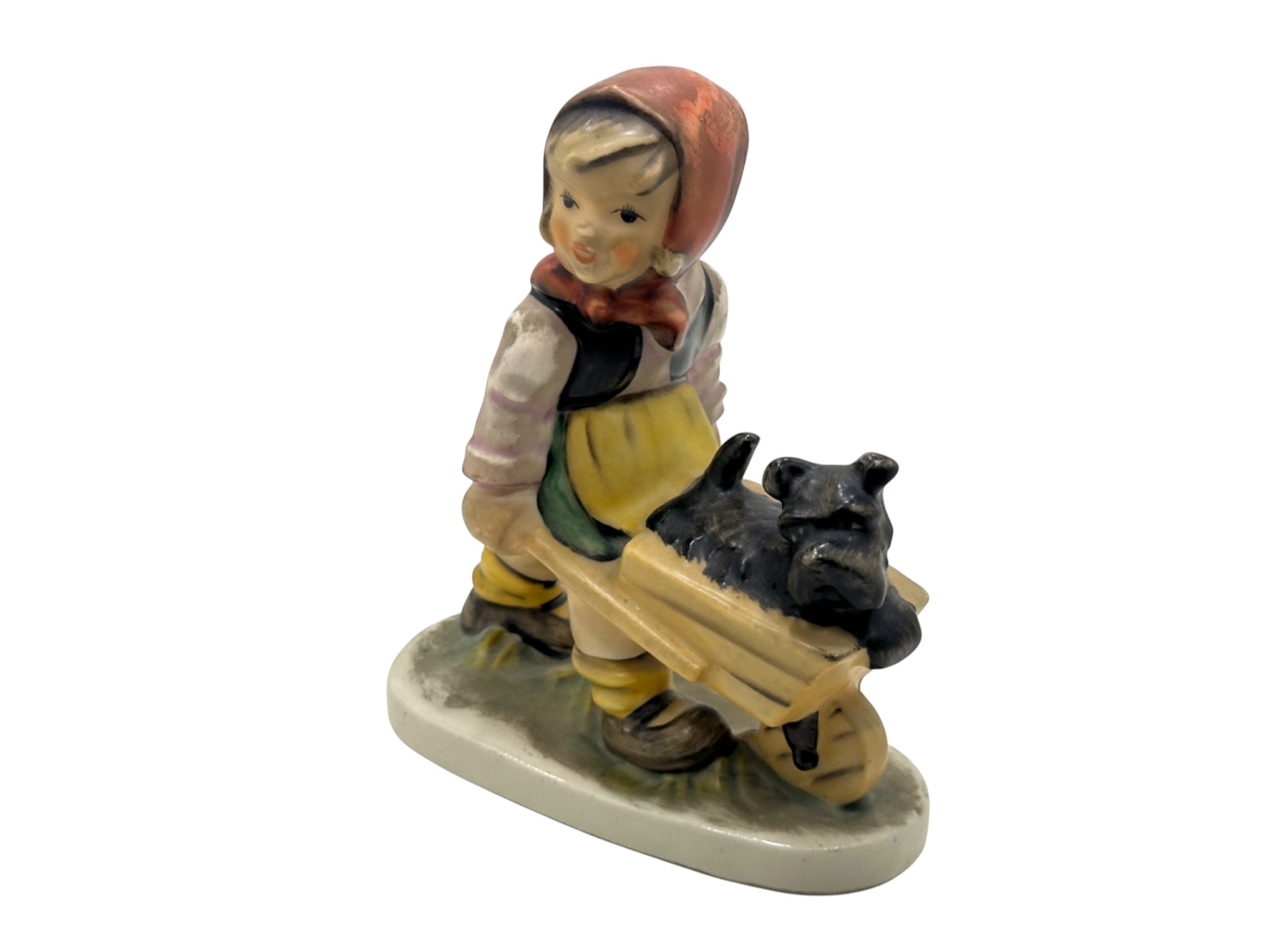 Bavaria Sammler Figur Mädchen mit Hund 15 x 12 cm - Zustand siehe Fotos