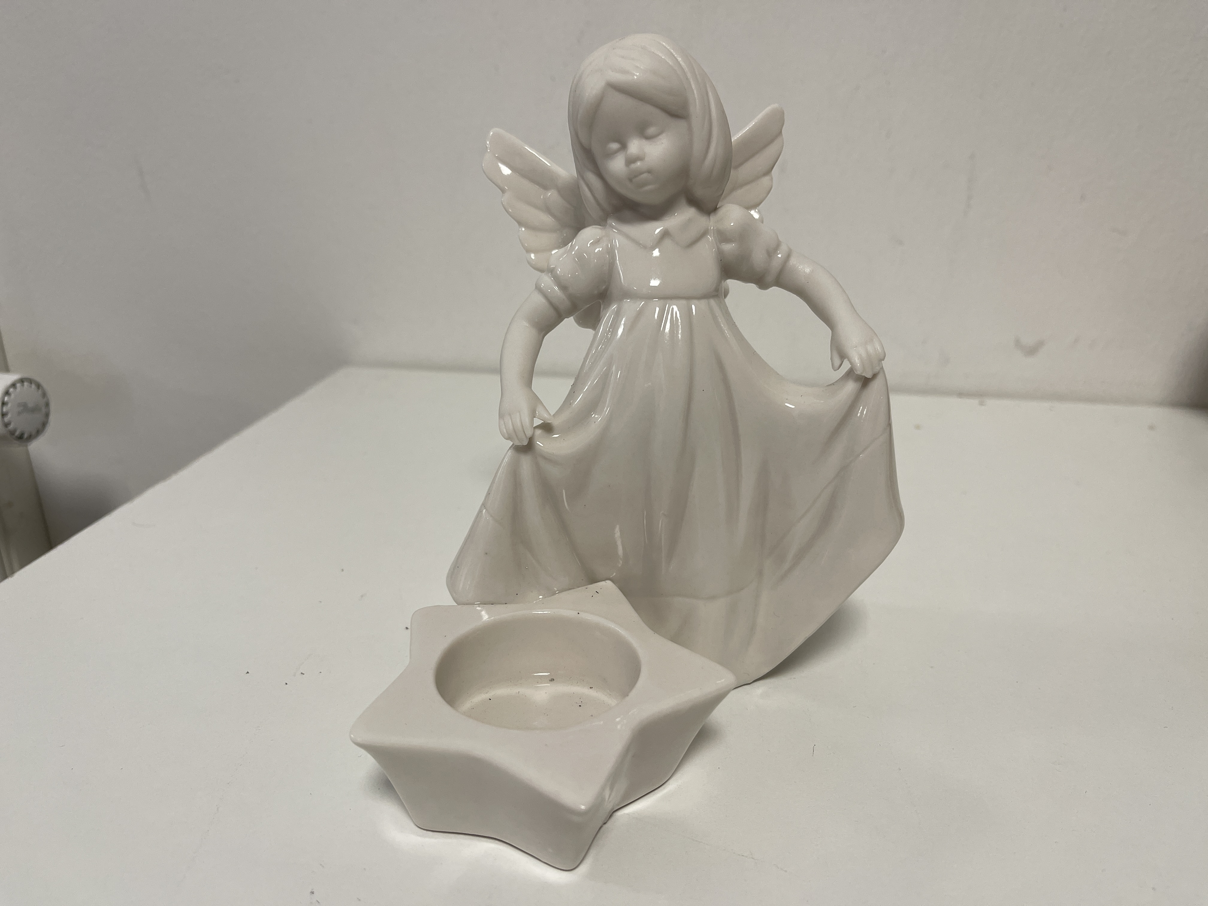 Sammler Figur Porzellan Engel Teelichthalter 16 cm 1 Wahl Zustand siehe Fotos