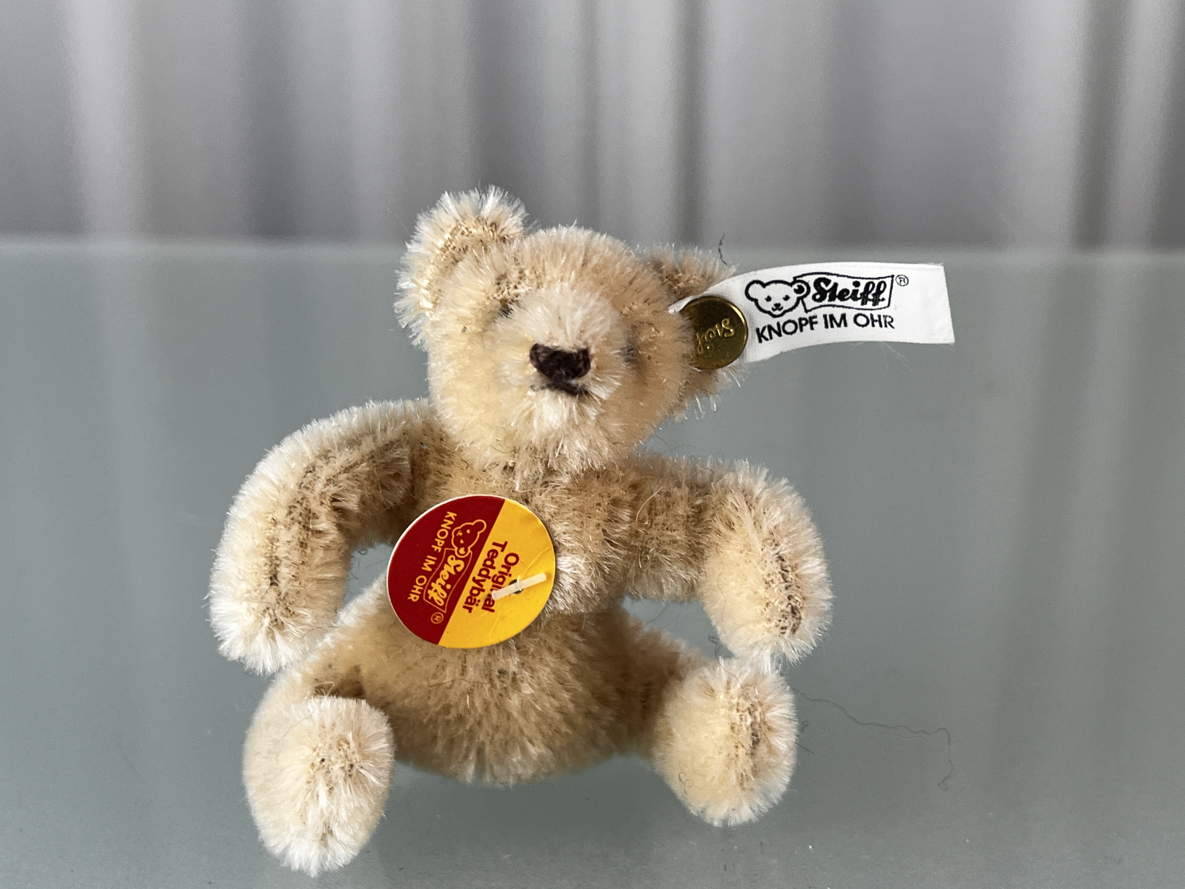 Steiff Stofftier Tier Teddy Bär 8 cm. Top Zustand - Siehe Fotos     