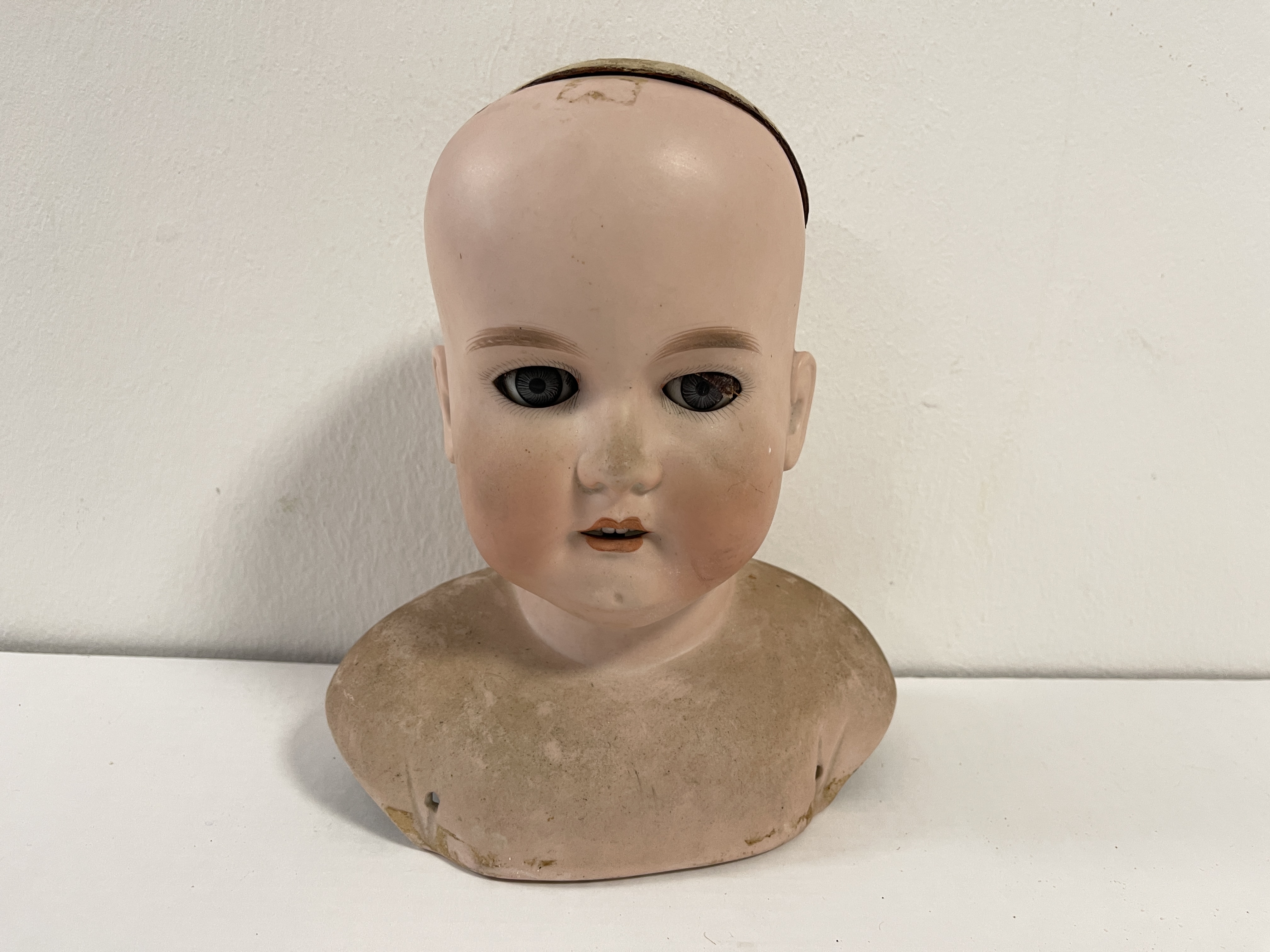Armand Marseille Puppenkopf Porzellan Puppe 21 cm - Zustand siehe Fotos 
