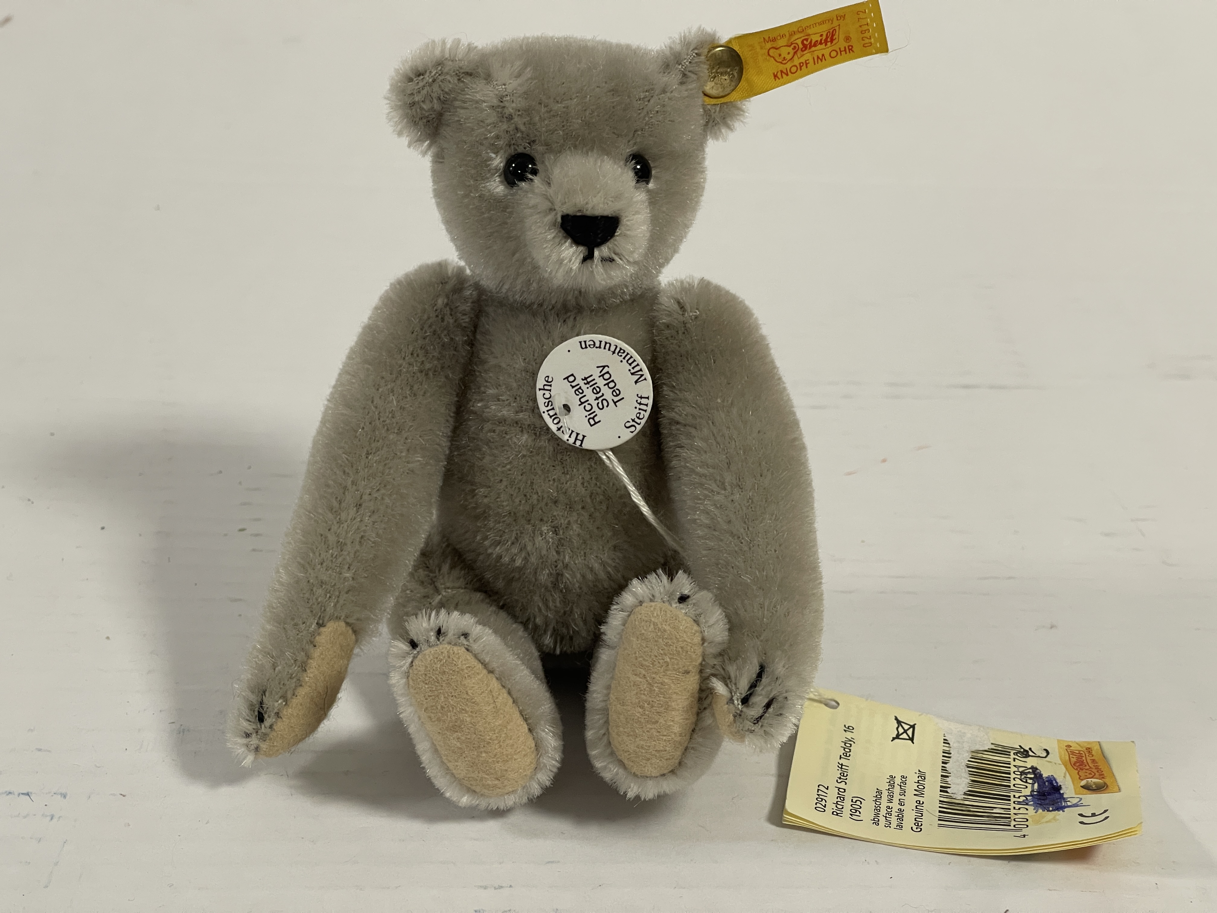 Steiff Tier Teddy Bär 029172 Richard Steiff Bär 16 cm Top Zustand.  