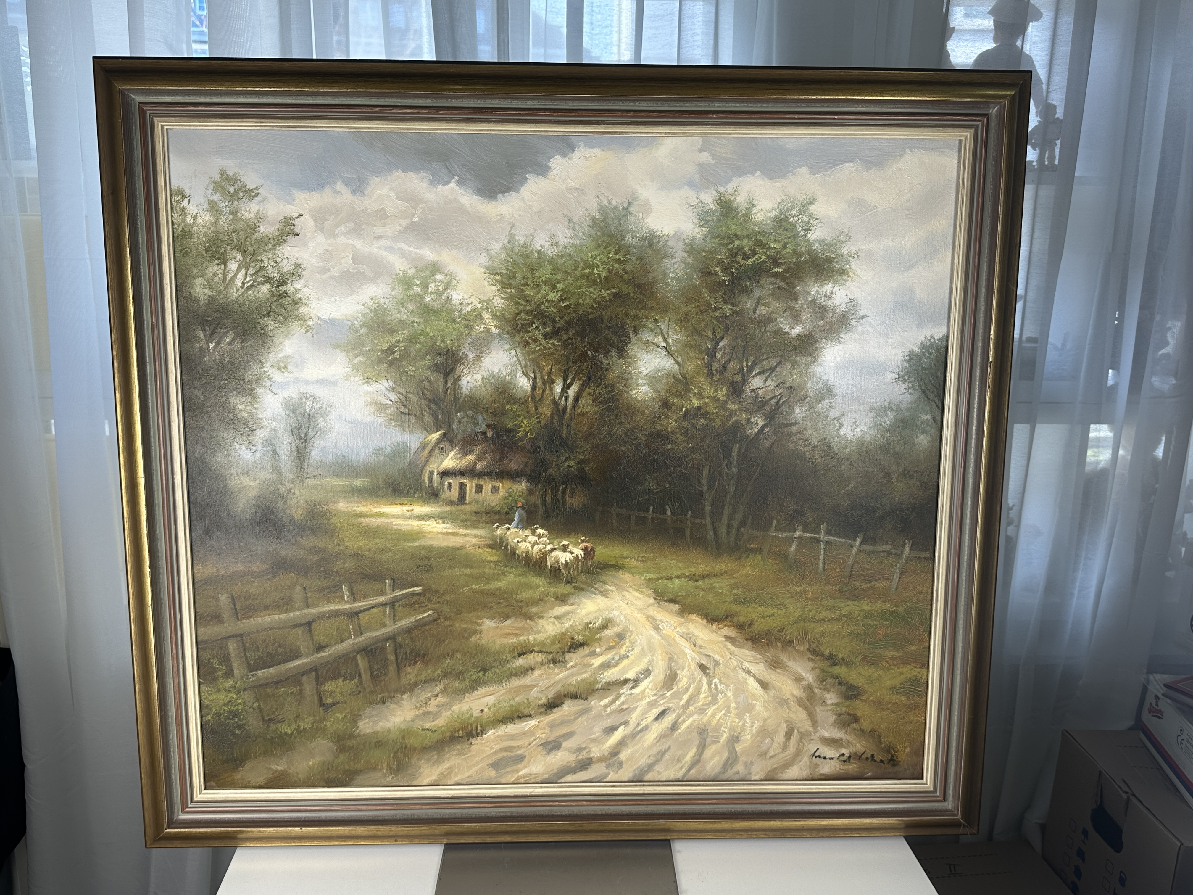 Bild Kunstwerk 92 cm Lang / 82,5 cm Hoch / 6 cm Tief. Zustand siehe Fotos