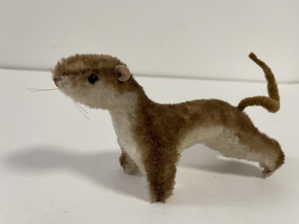 Steiff Tier Stofftier Wiesel 20 x 10 cm -  Zustand siehe Fotos 
