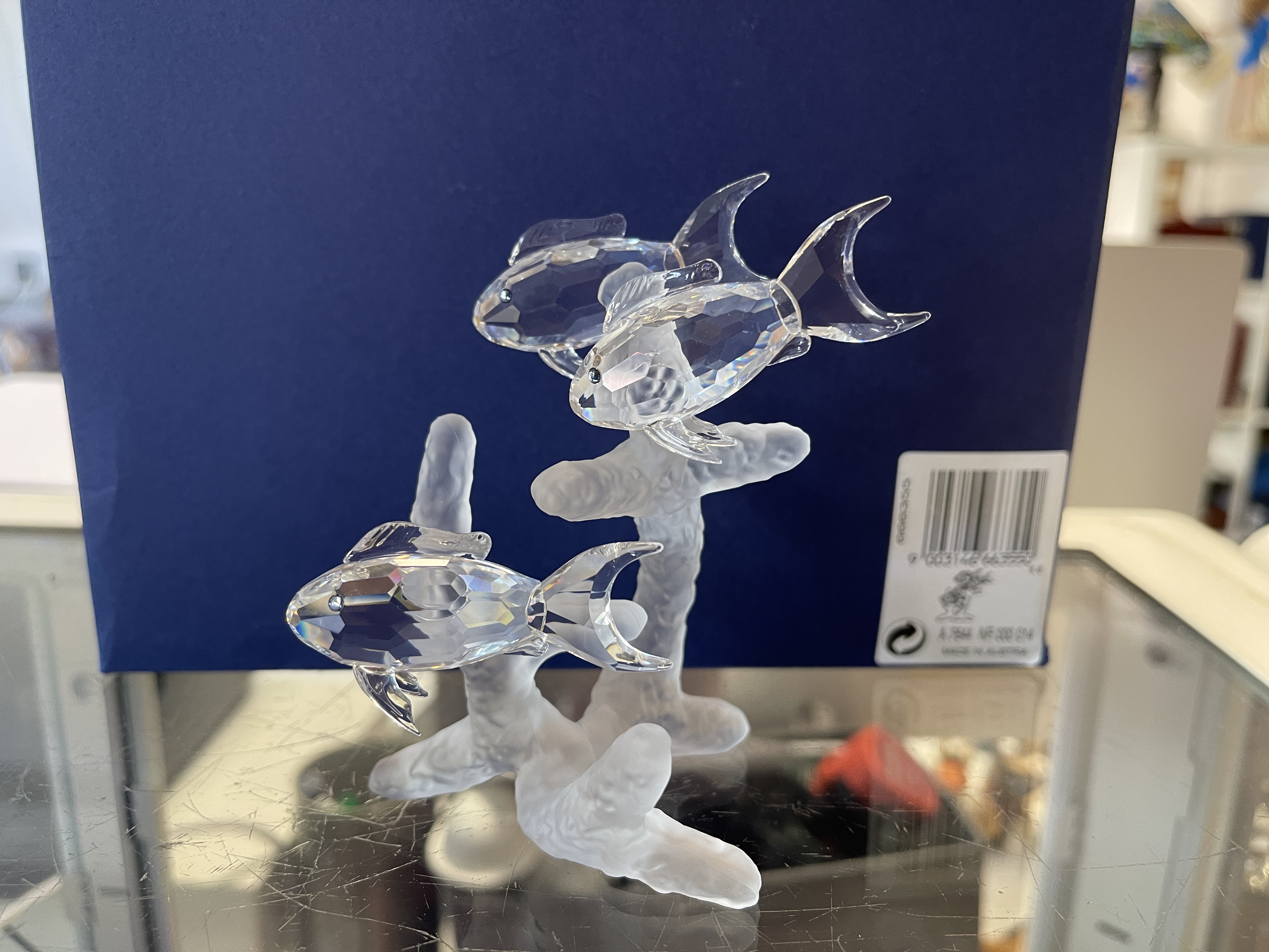 Swarovski Figur 666355 Großer Fischschwarm 10 cm, Inkl. OVP und Zertifikat Defekt