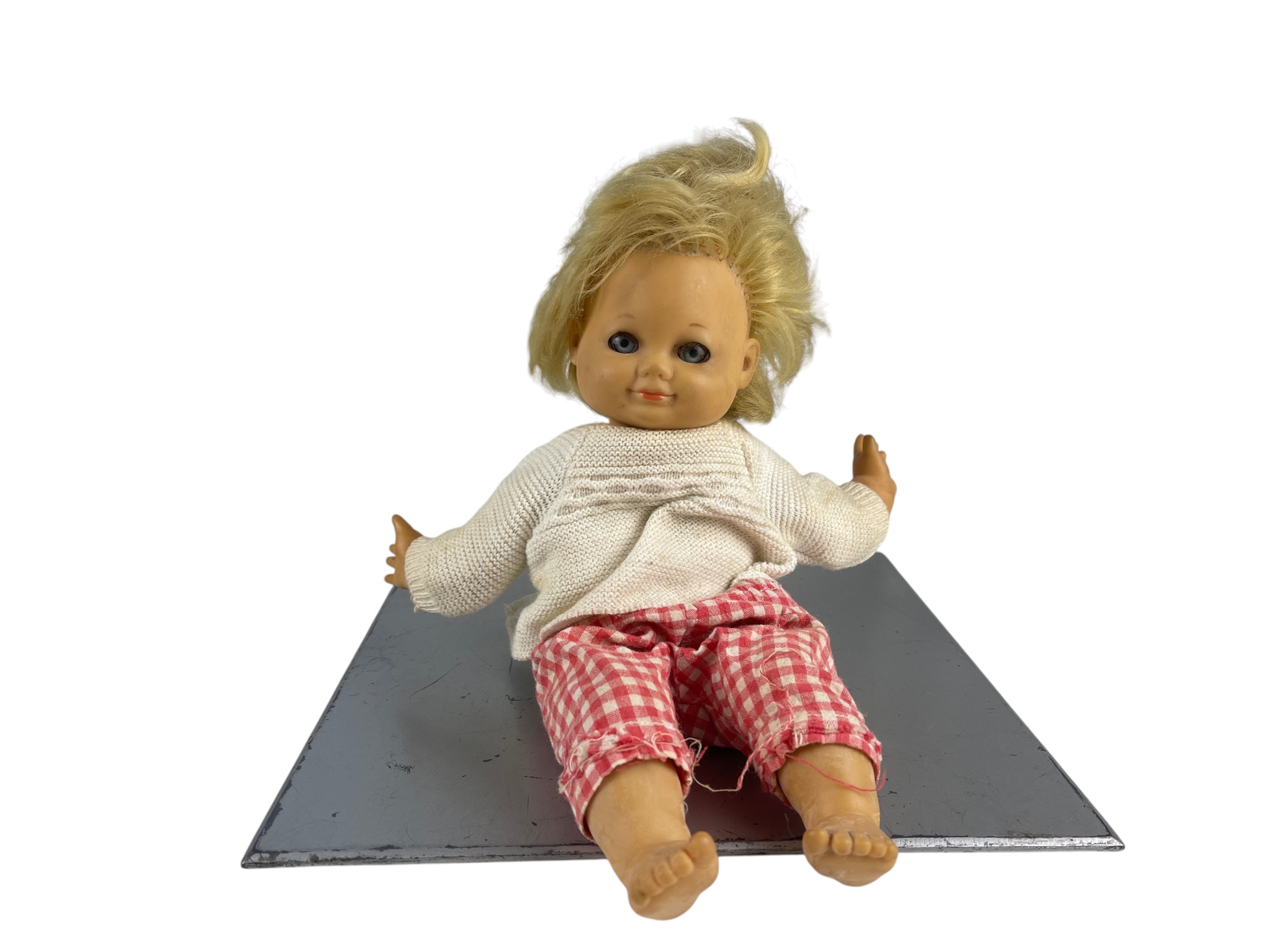 Schildkrötpuppe Puppe  Vinyl Puppe 28 cm. Zustand siehe Fotos   