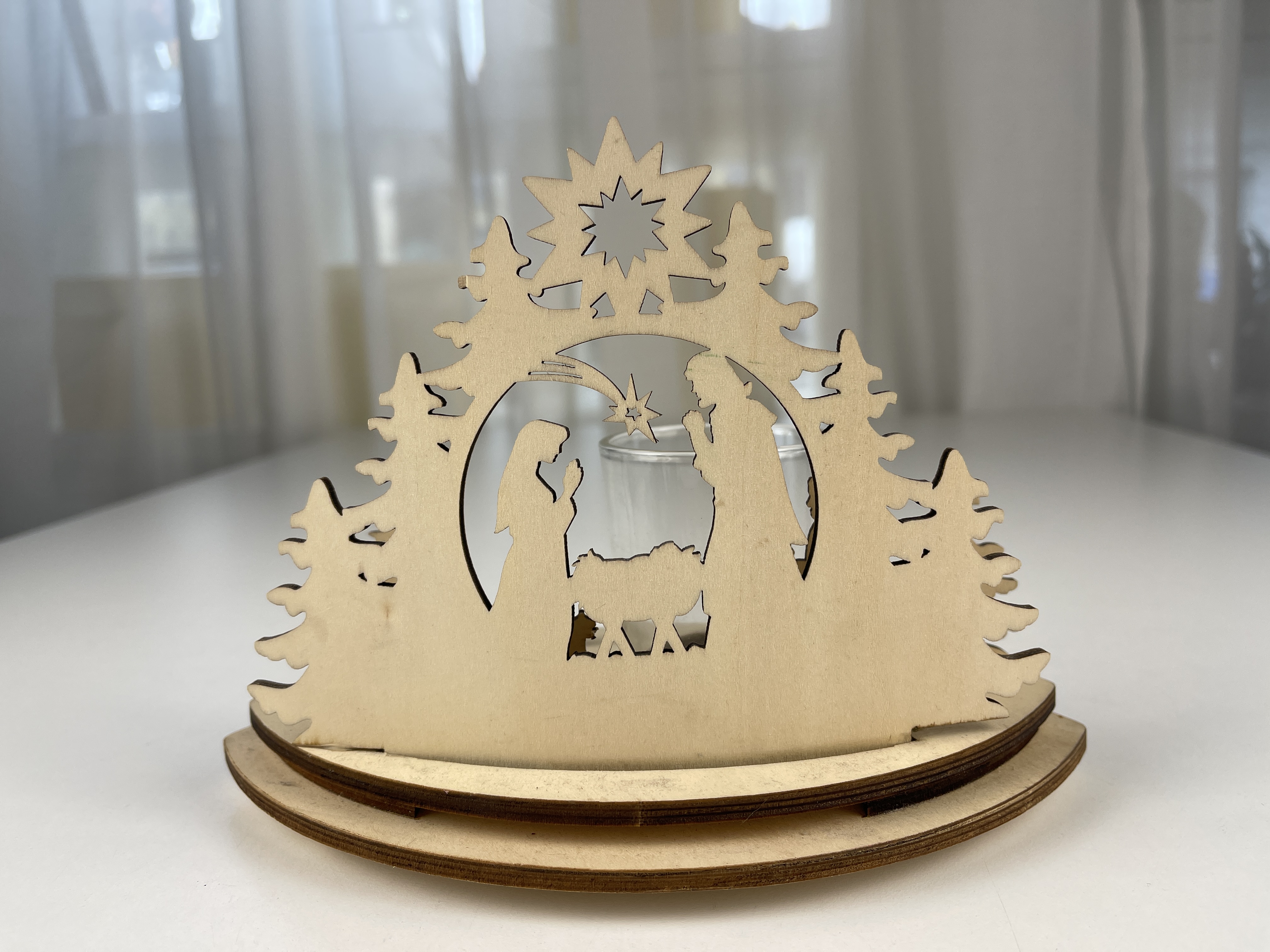  Erzgebirge Figur Kerzenständer 20 x 15 x 12 cm. Zustand siehe Fotos  