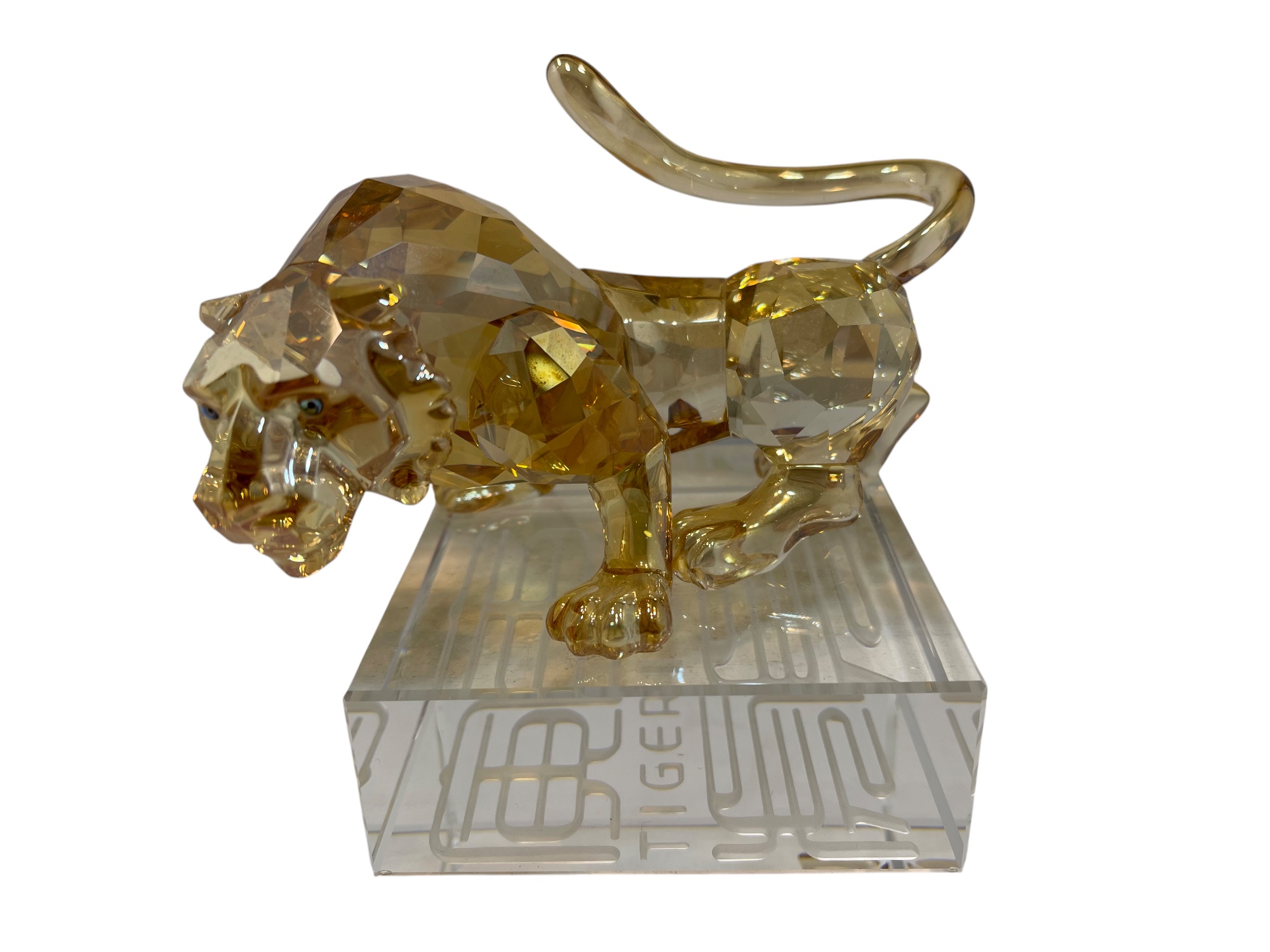 Swarovski Figur 1055510 Zodiak Tiger Groß 15 x 12 cm  Top Zustand   Swarovski Figur 1055510 Zodiak Tiger Groß 15 x 12 cm  Top Zustand