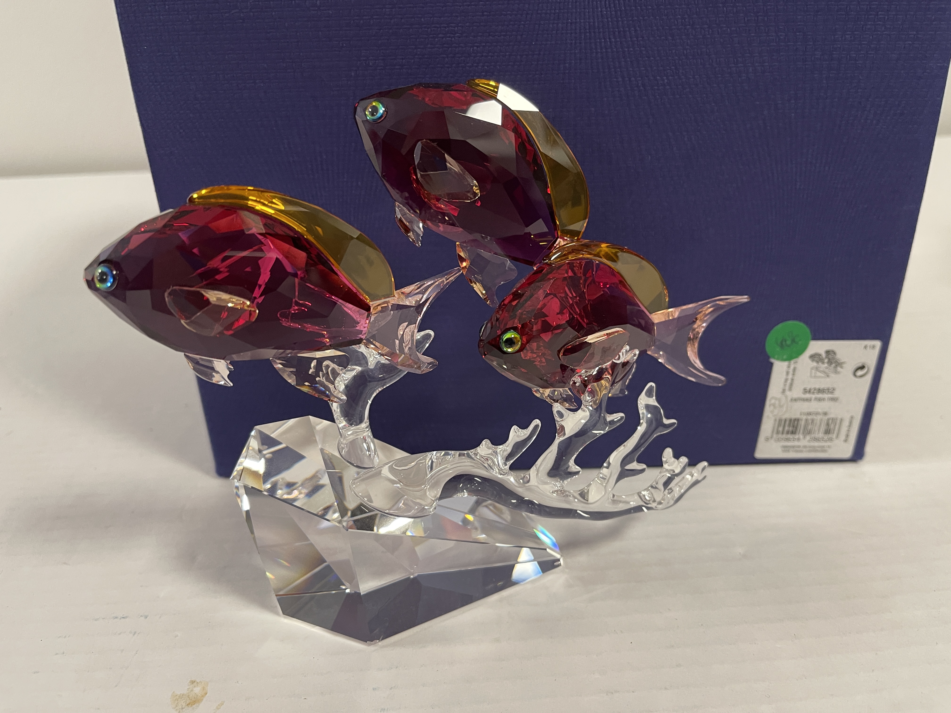 Swarovski Figur 5428652  Paradis Fische Anthias Trio 13,9 x 1,7,5 cm. Ovp & Zertifikat. Top Zustand 