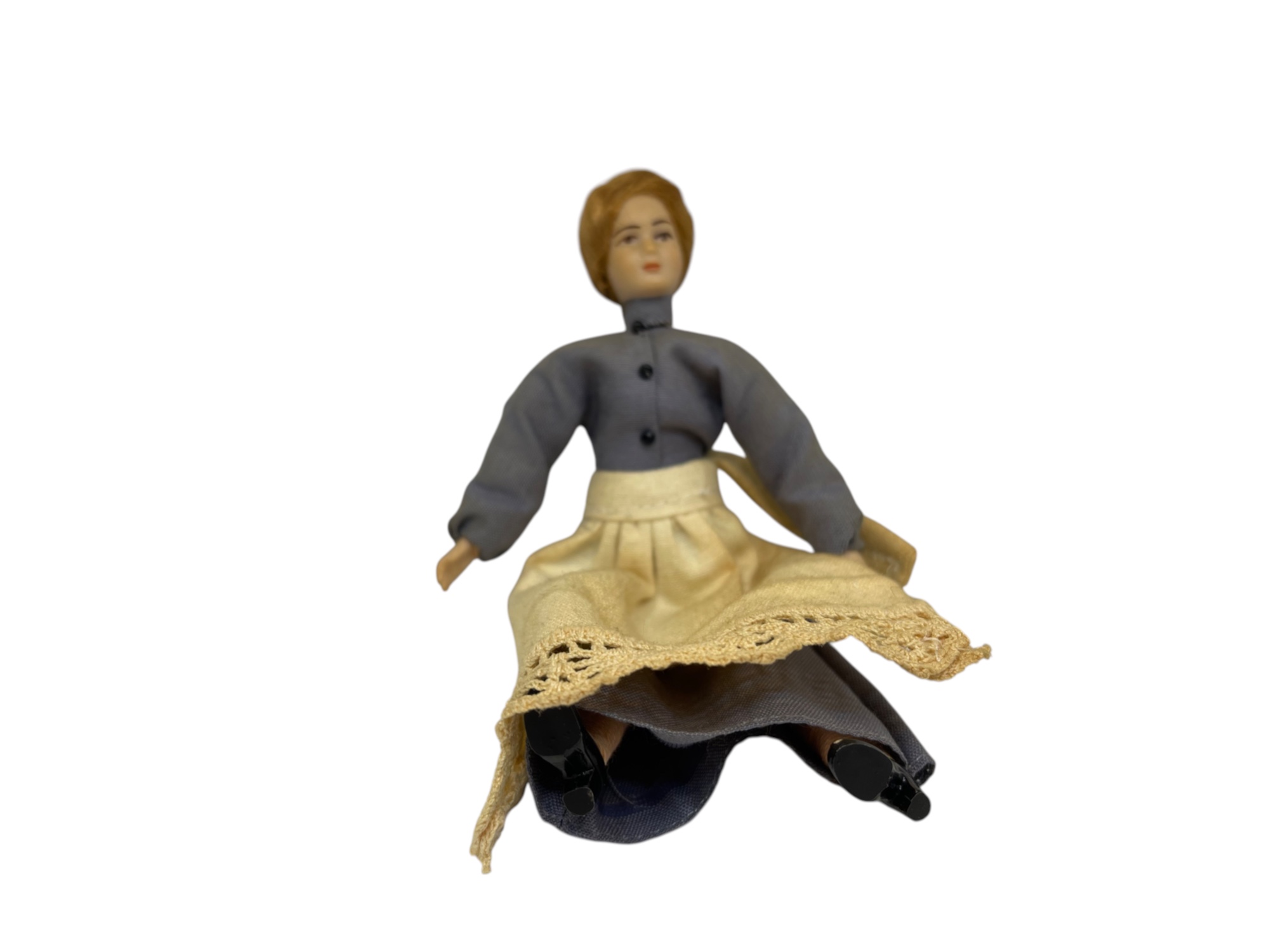 Sammler Puppe Porzellan Puppe 13 cm. Top Zustand