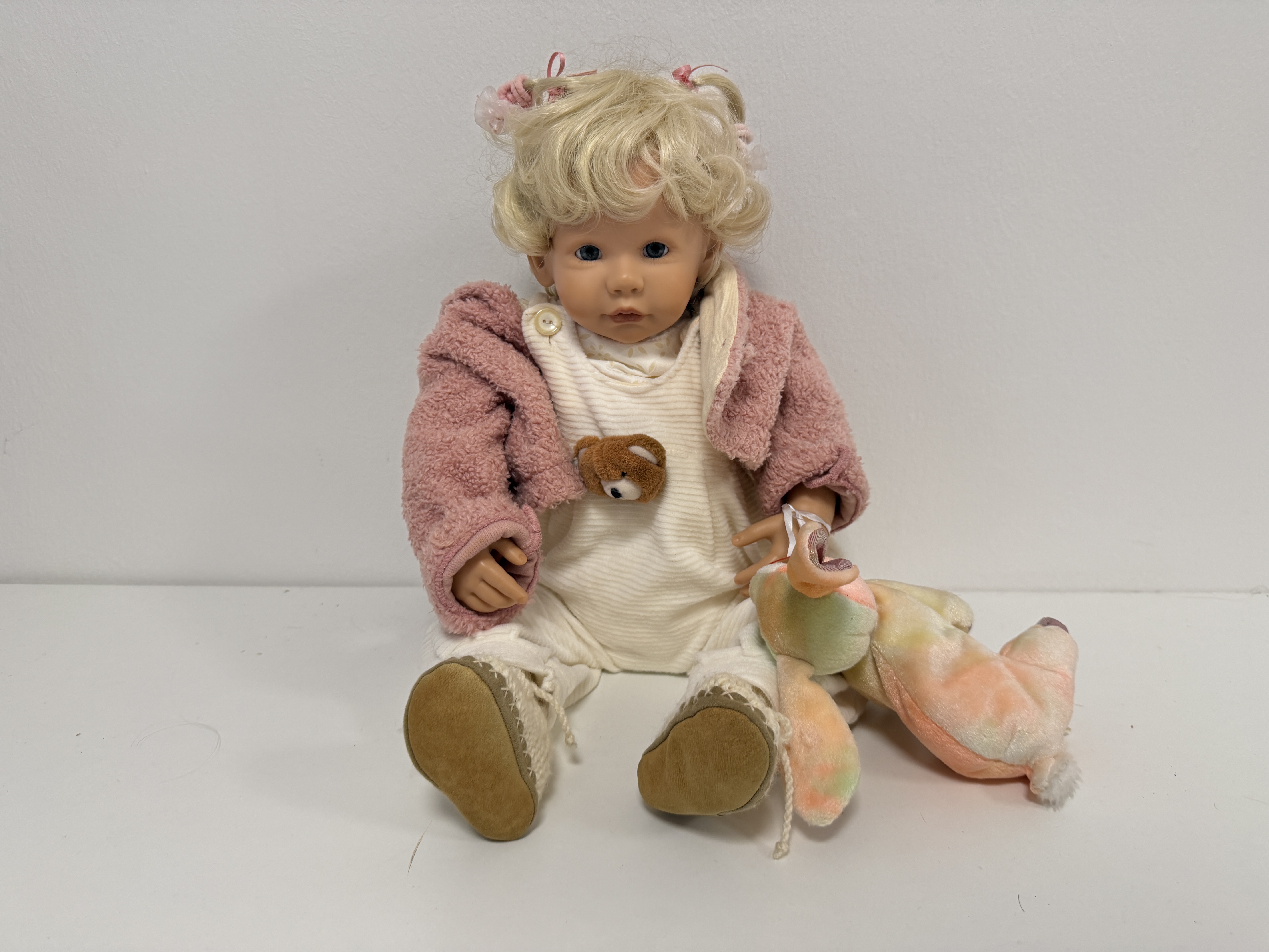 Hiltrud Schwing Künstlerpuppe Vinyl Puppe 53 cm.  Top Zustand 