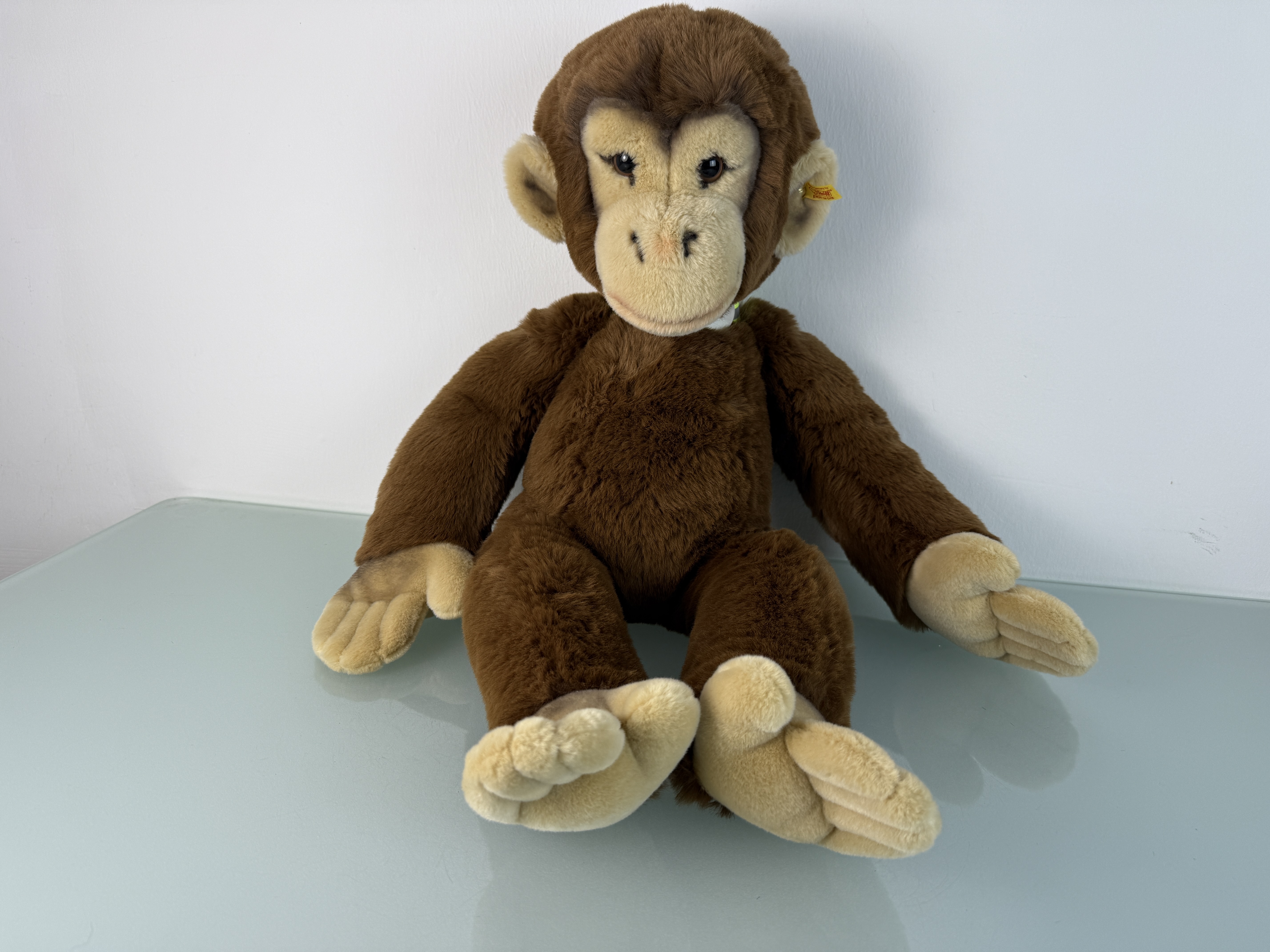 Steiff Tier 064685 Affe Schimpanse Jocko 70 cm Top Zustand