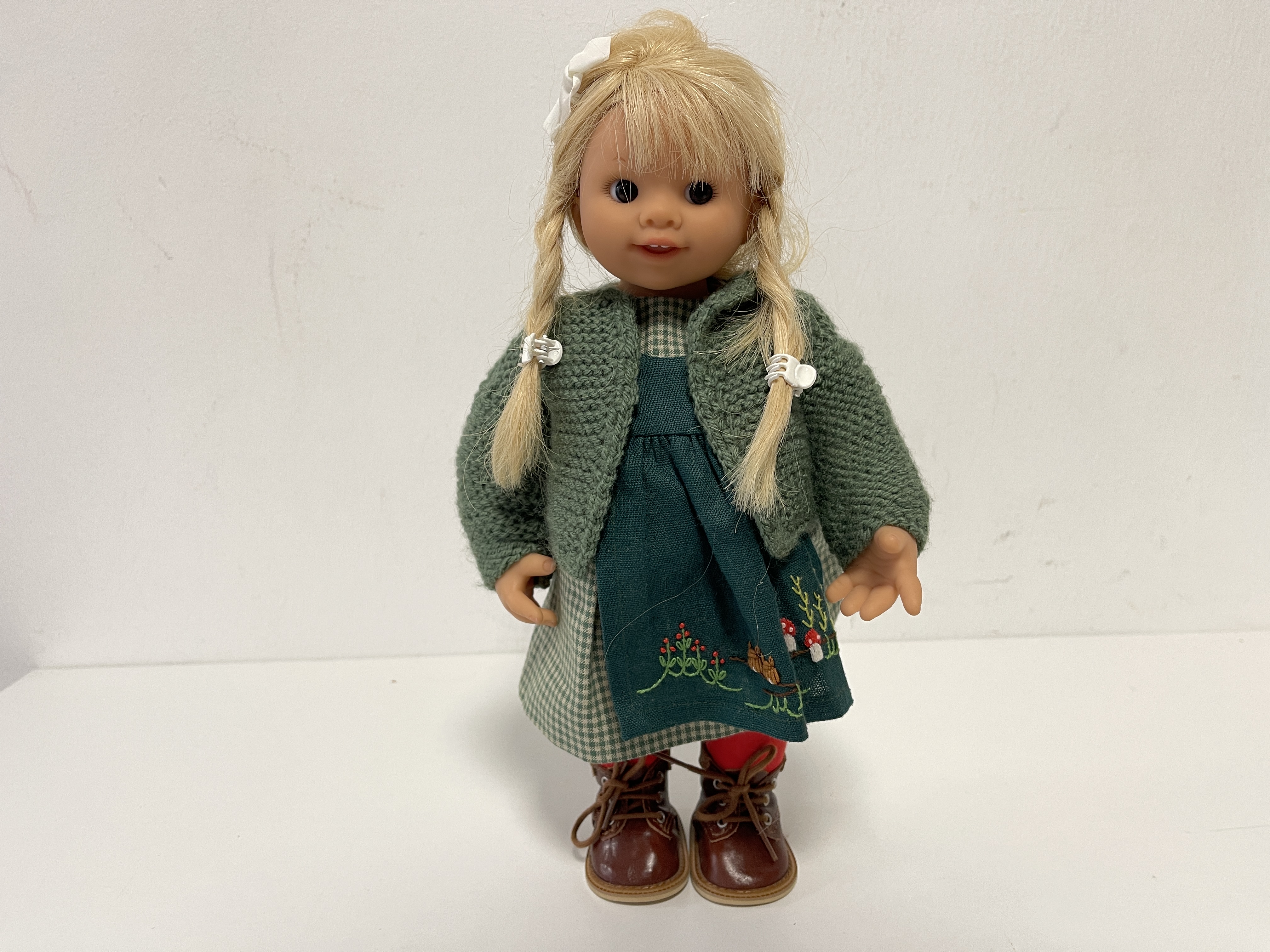 Künstlerpuppe Rosemarie Anna Müller Vinyl Puppe Anika 33 cm. Top Zustand   