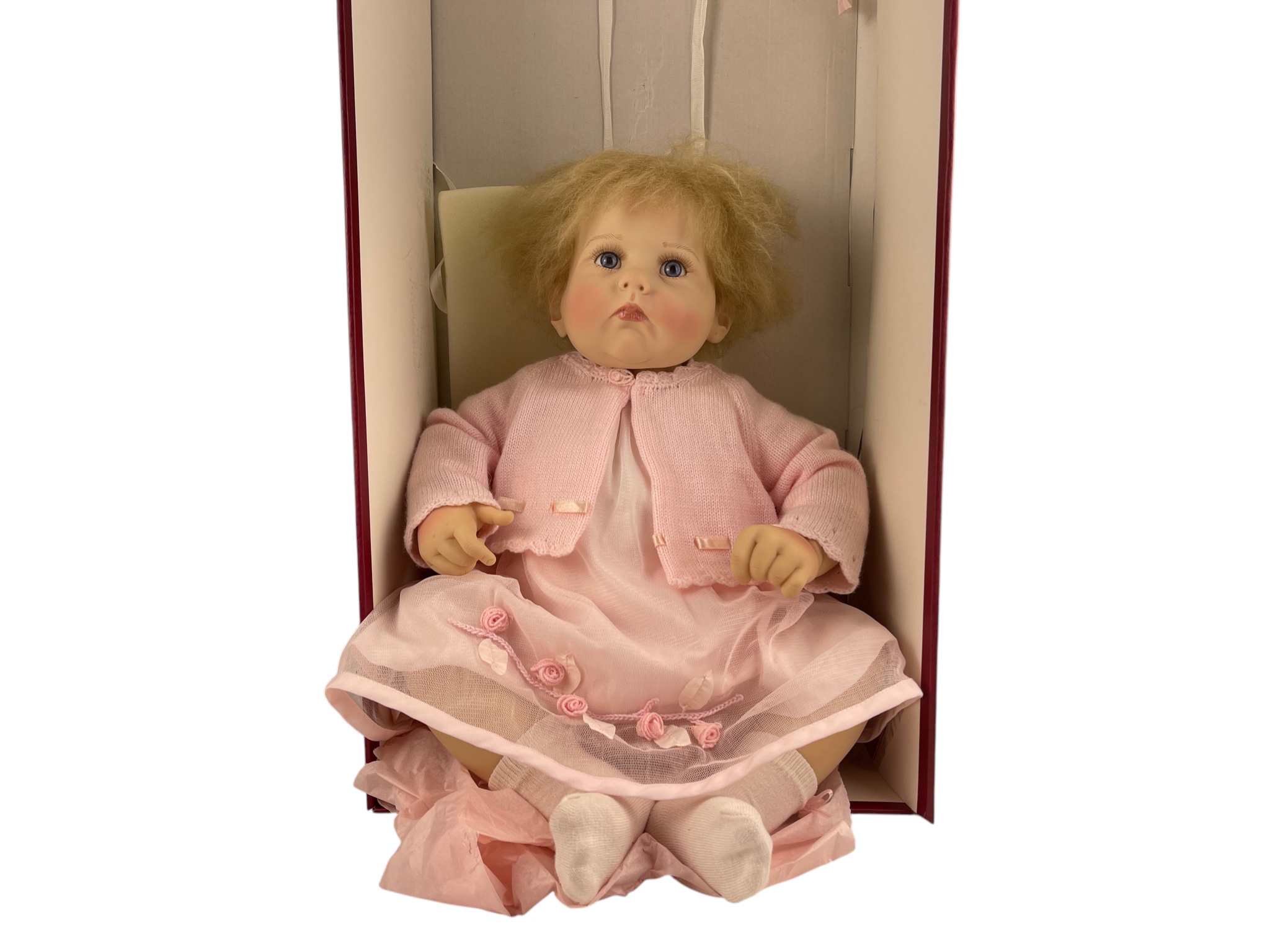 Puppe Hildegard Günzel Vinyl Puppe 54 cm. Top Zustand.  