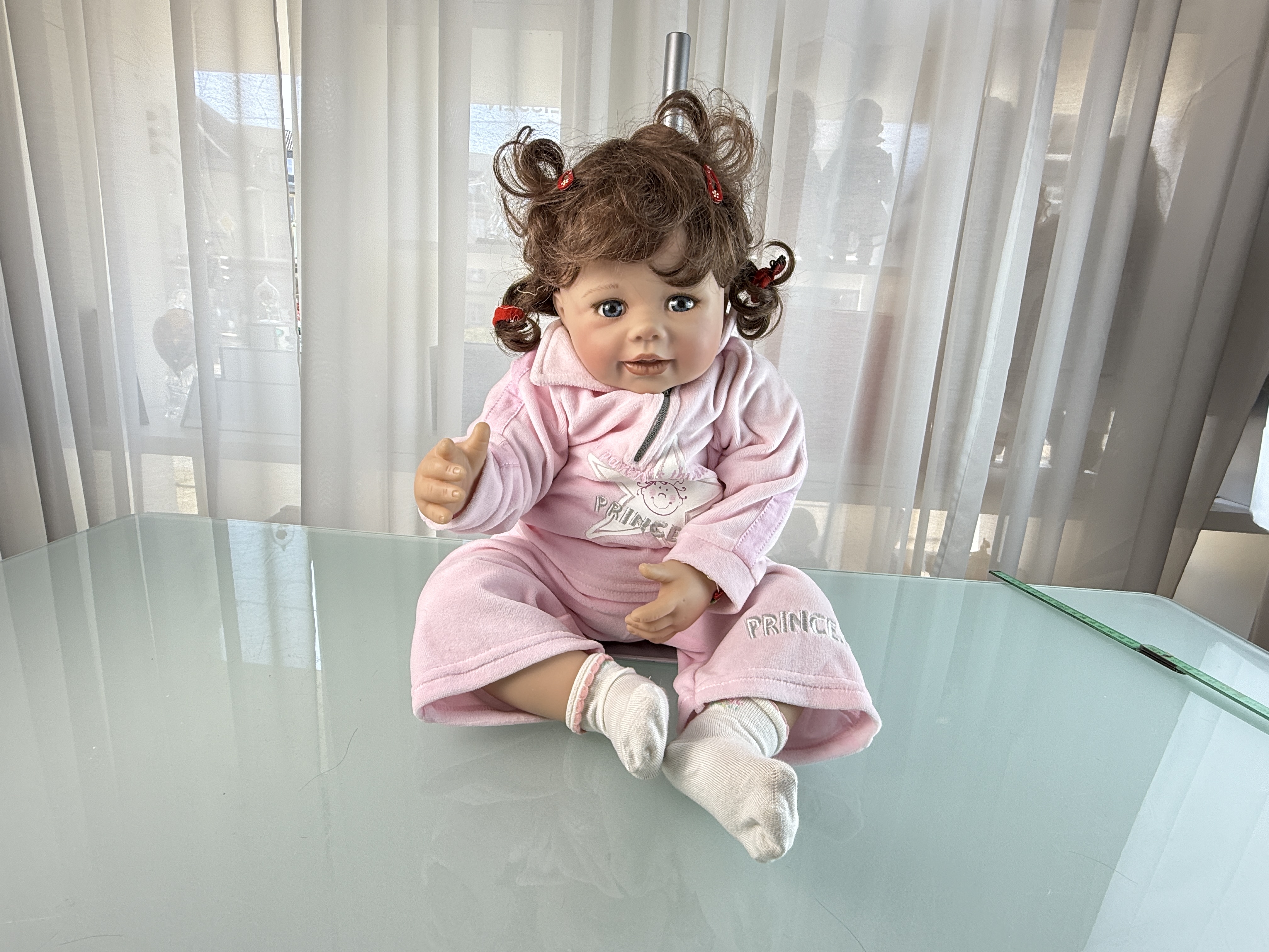 Künstlerpuppe Puppe Monika Levenig Vinyl Puppe 60 cm. Top Zustand siehe Fotos 