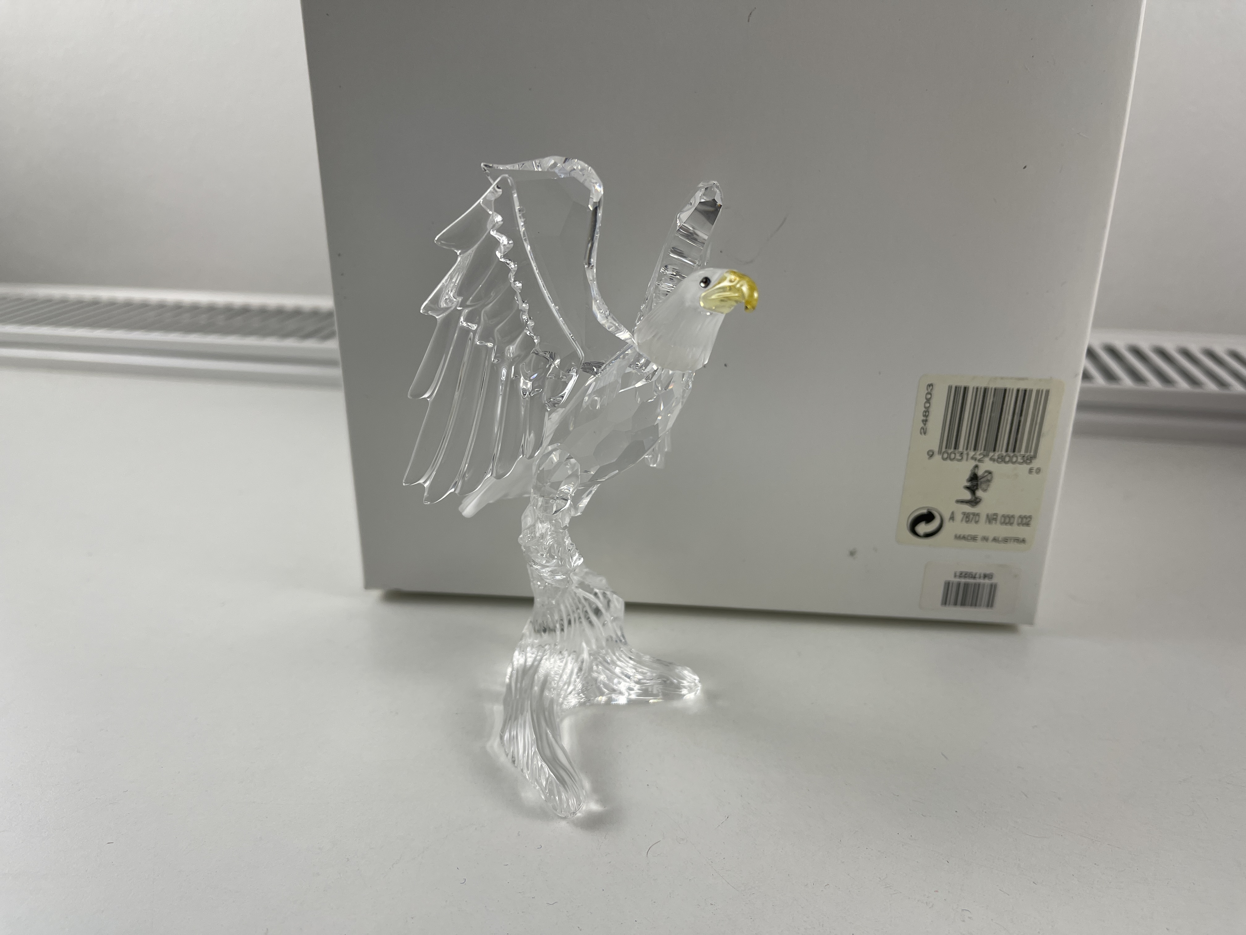 Swarovski Figur 248003 Adler Weisskopfseeadler 13 cm. Ovp & Zertifikat.  Top Zustand 