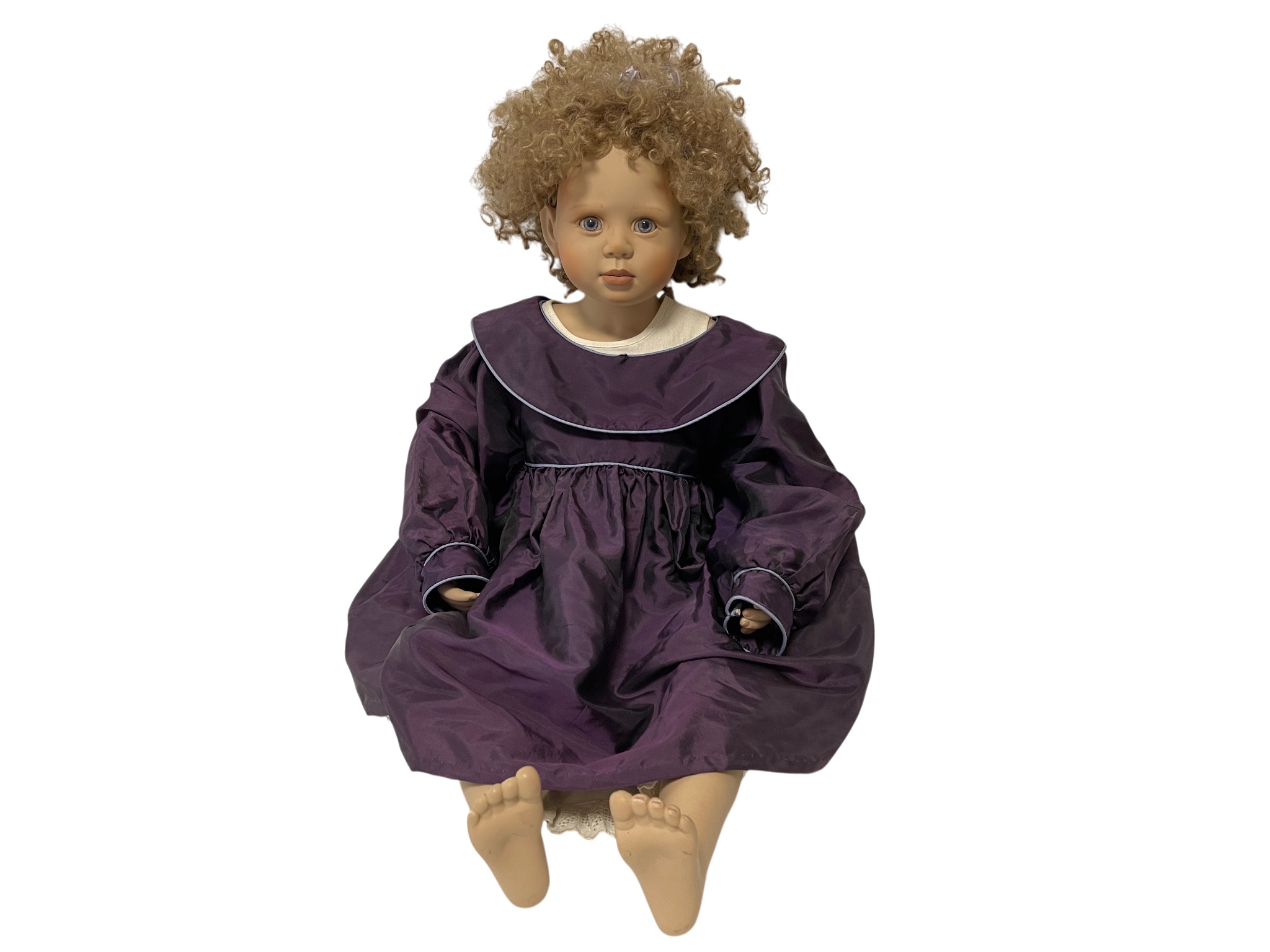 Christine Orange  Vinyl Künstlerpuppe Puppe 75 cm. Top Zustand    