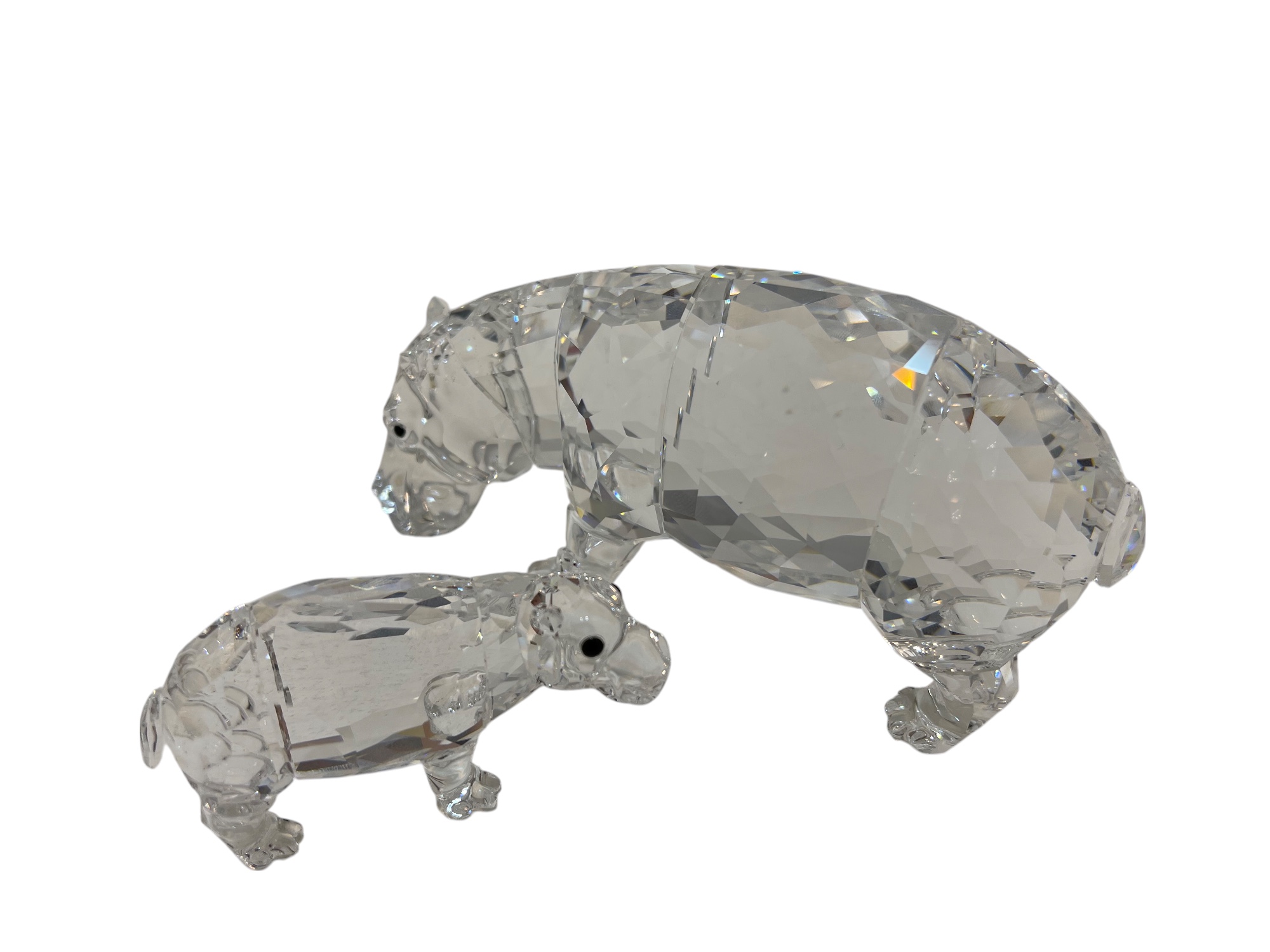 Swarovski 5135920  Nilpferd Mutter & Baby 12 cm  Top Zustand   