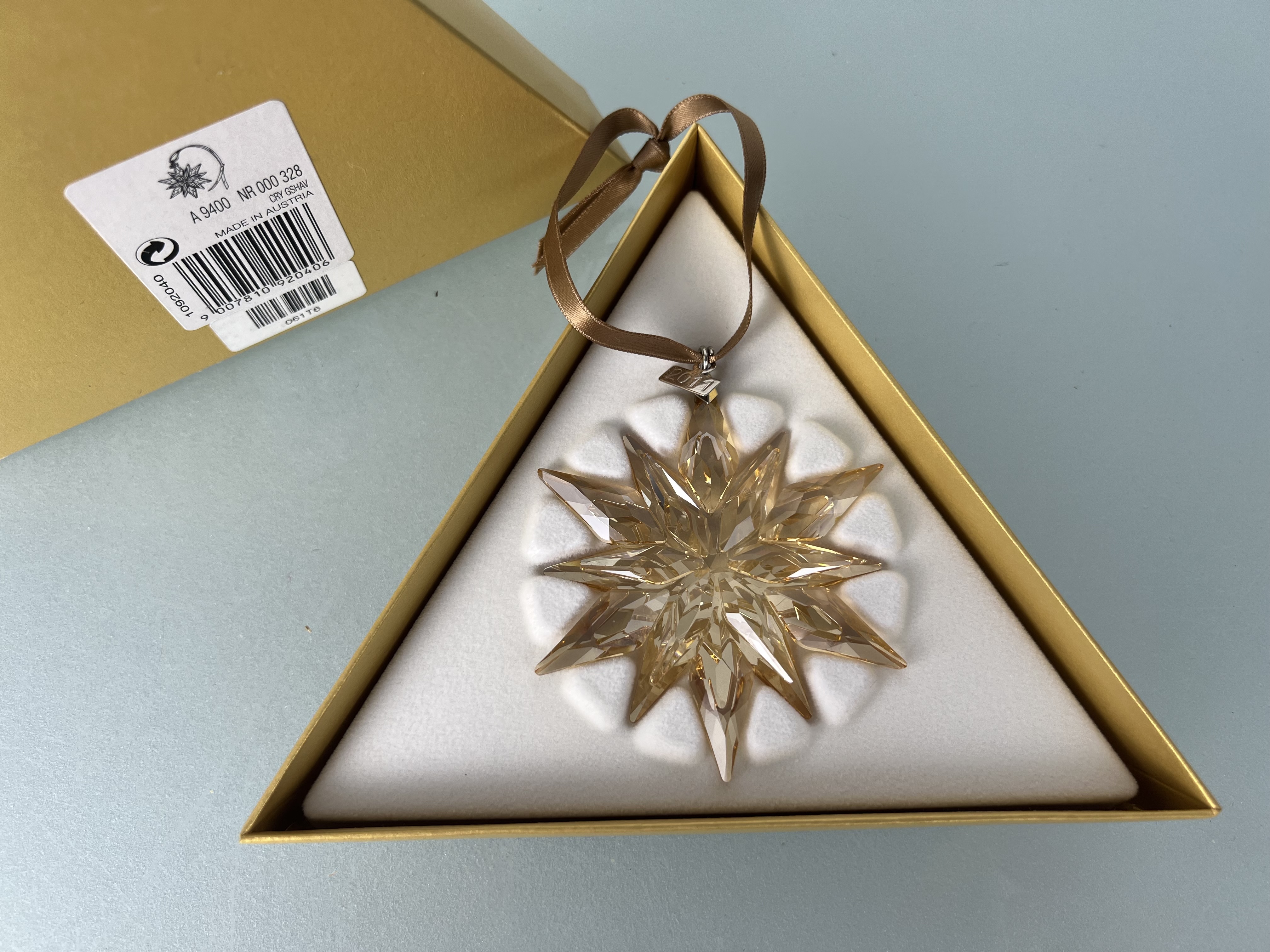 Swarovski Weihnachtsstern 2011 Gold 1... SW52963