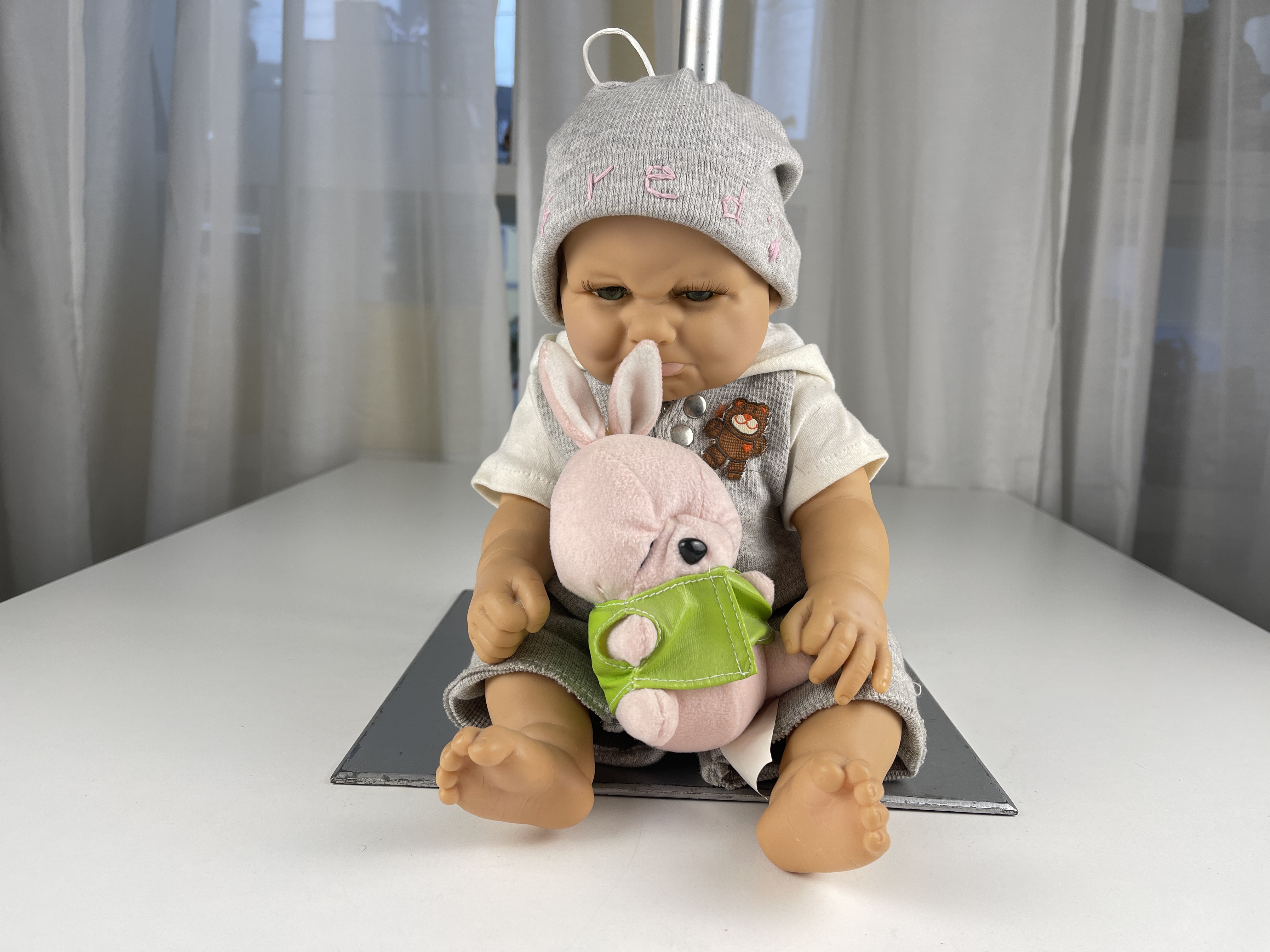  Sammler Puppe Vinyl Puppe 38 cm Top Zustand  