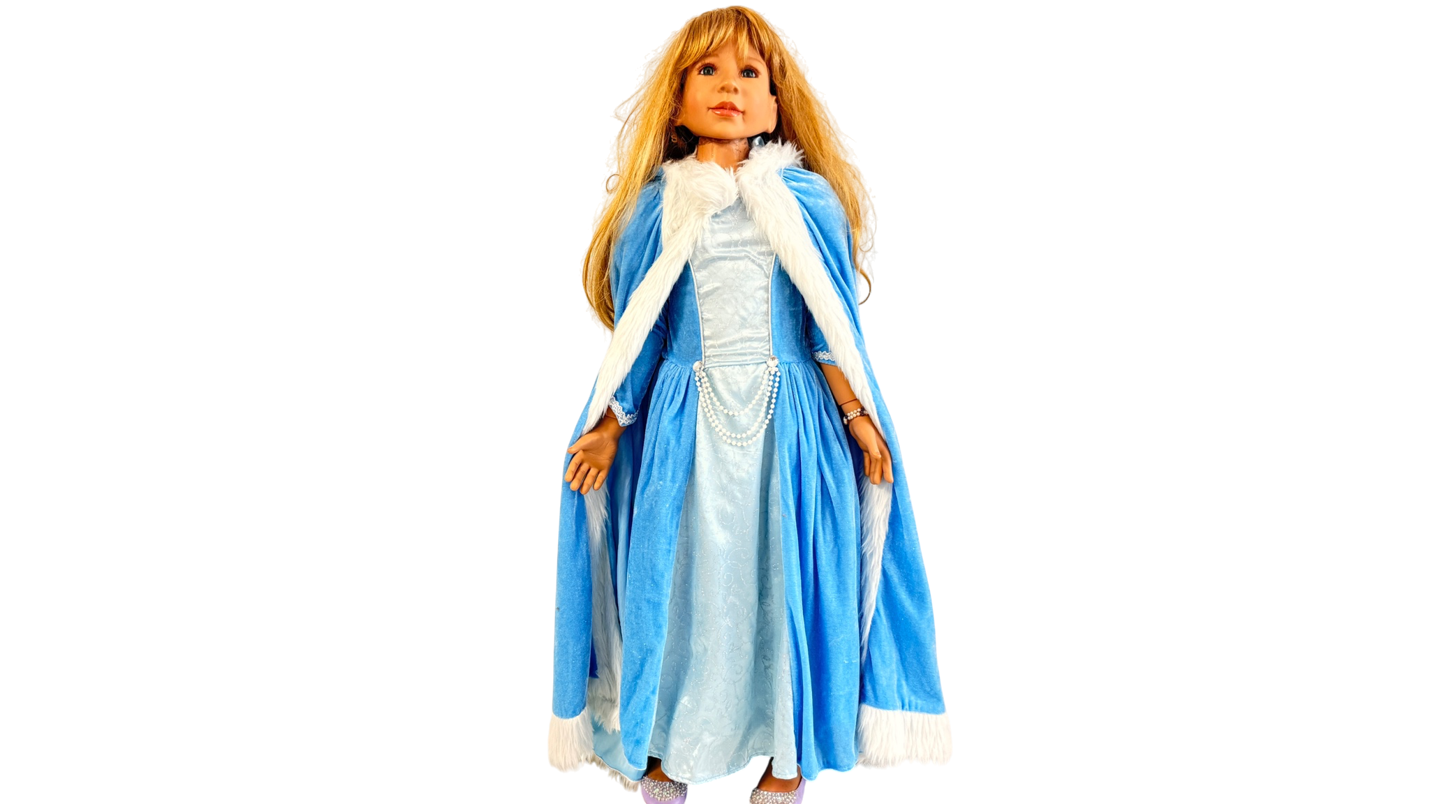 Monika Levenig Künstlerpuppe Vinyl Puppe 115 cm. Zustand siehe Bilder 