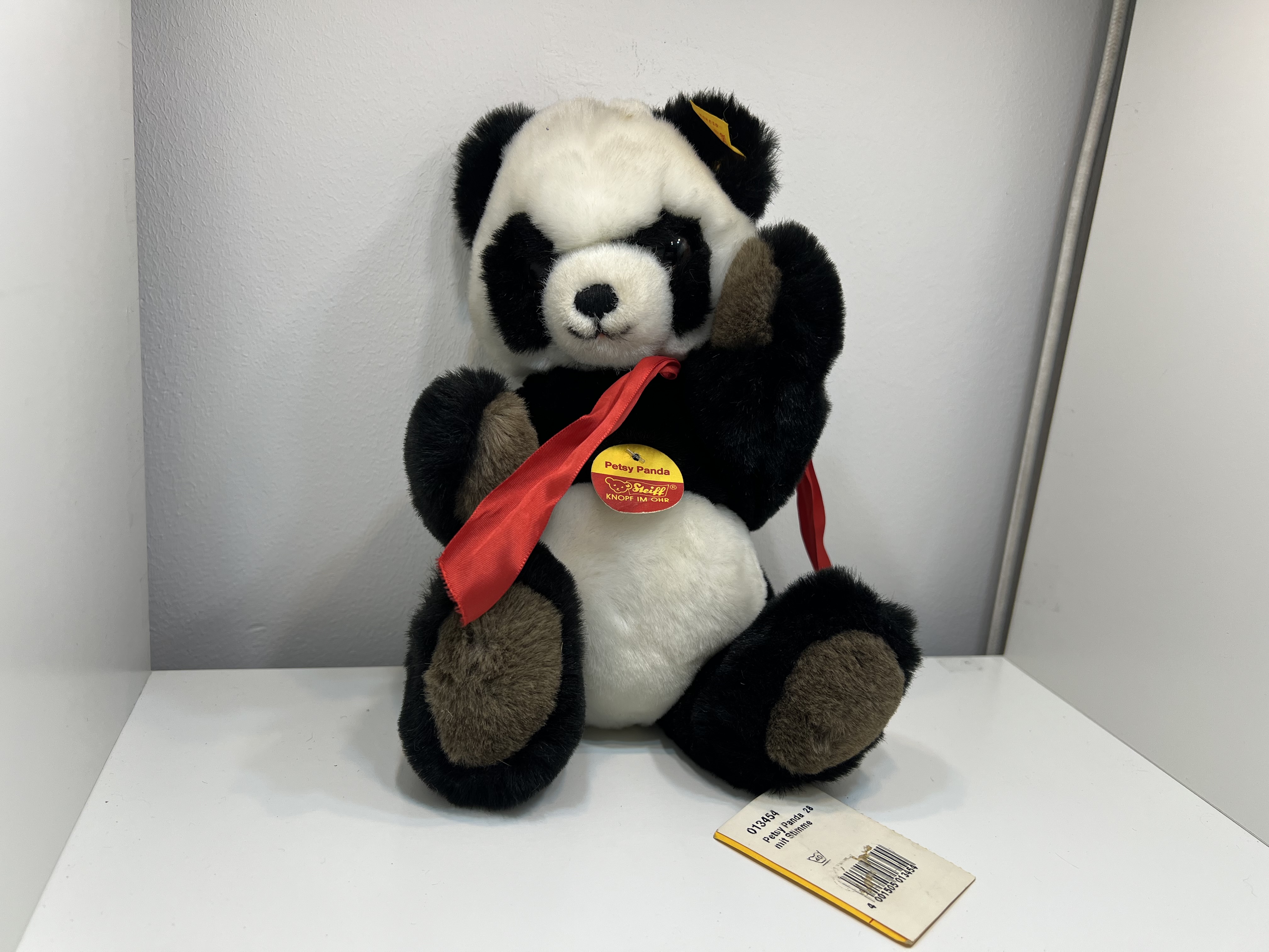 Steiff Tier 013454 Panda Petsy Bär 27 cm Top Zustand