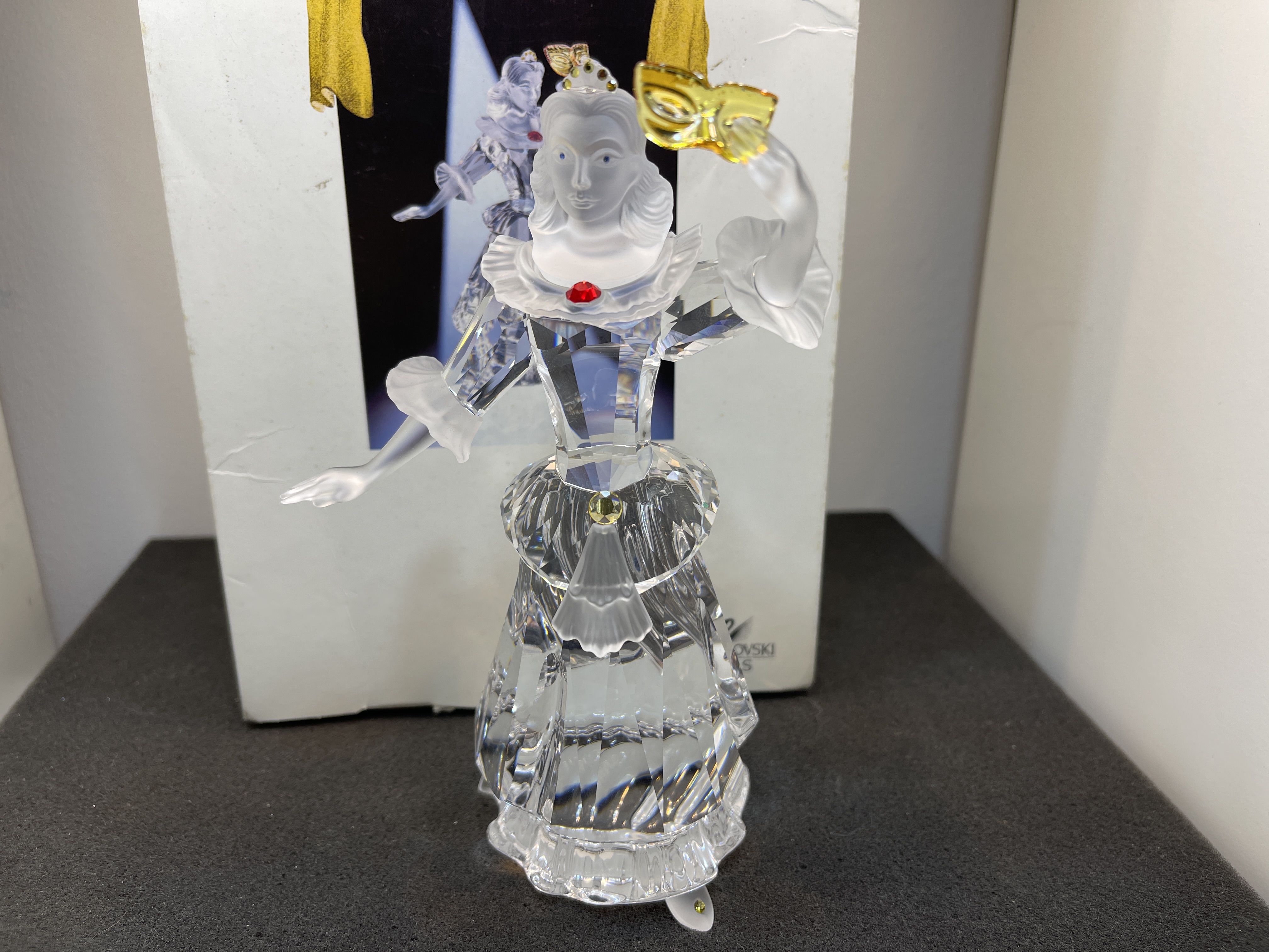 Swarovski Figur 242032 Jahresfigur 2000 Columbine 17 cm mit Ovp & Zertifikat.  