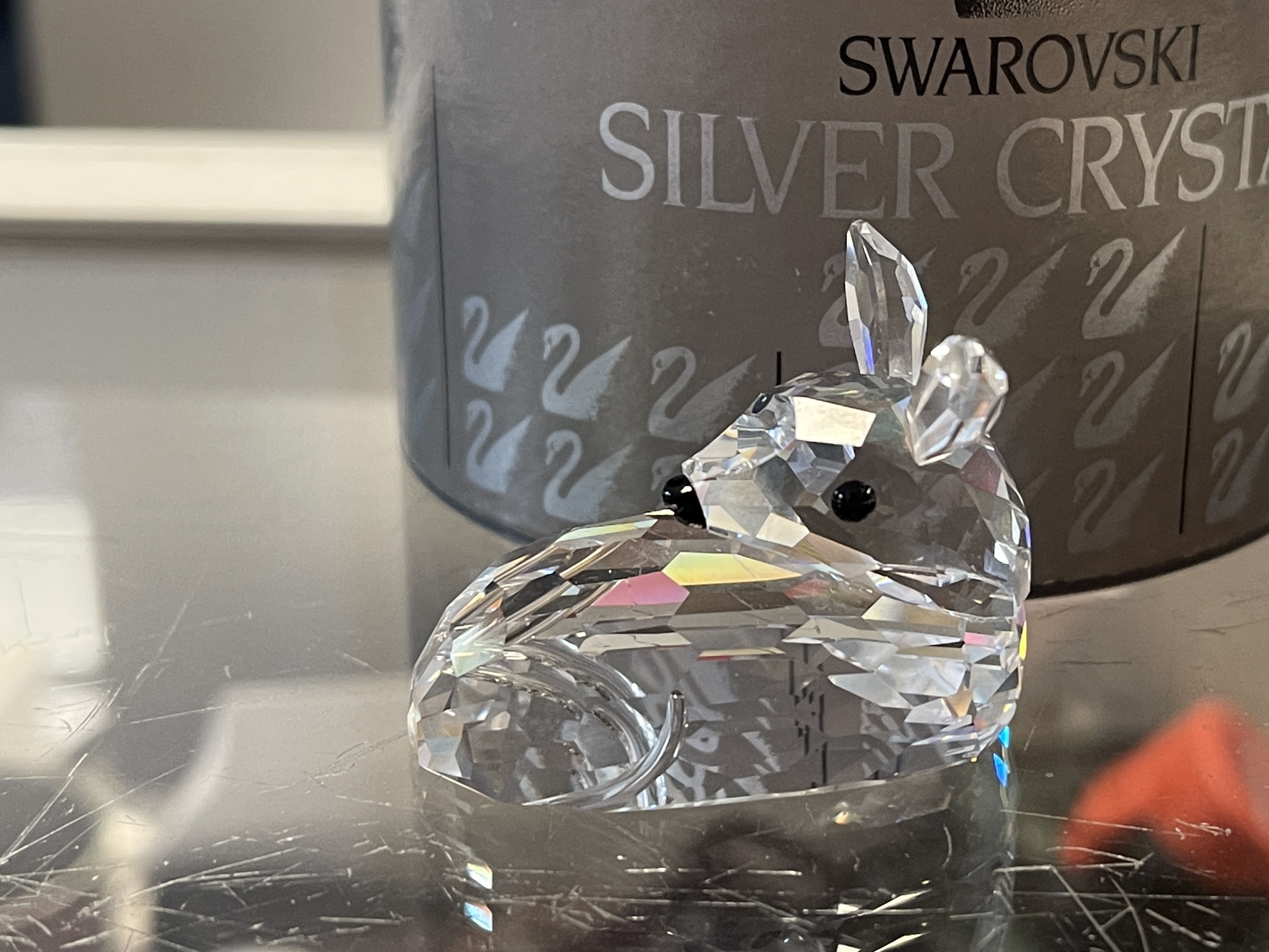 Swarovski Figur Kristall 183271 Rehkitz liegend 4 cm. Ovp & Zertifikat - Top Zustand