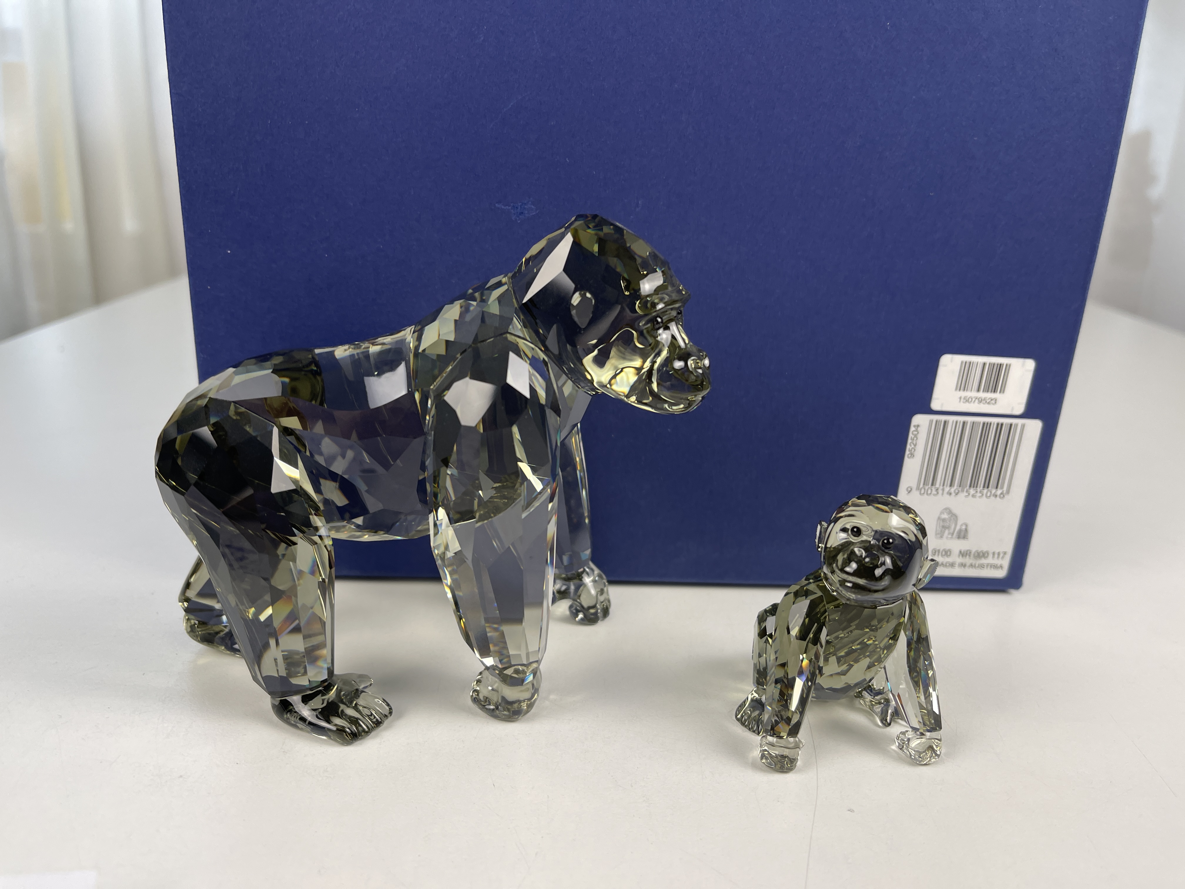  Swarovski Figur 952504 Jahresfiguren 2009 Gorillas Ovp Zertifikat. Top Zustand  