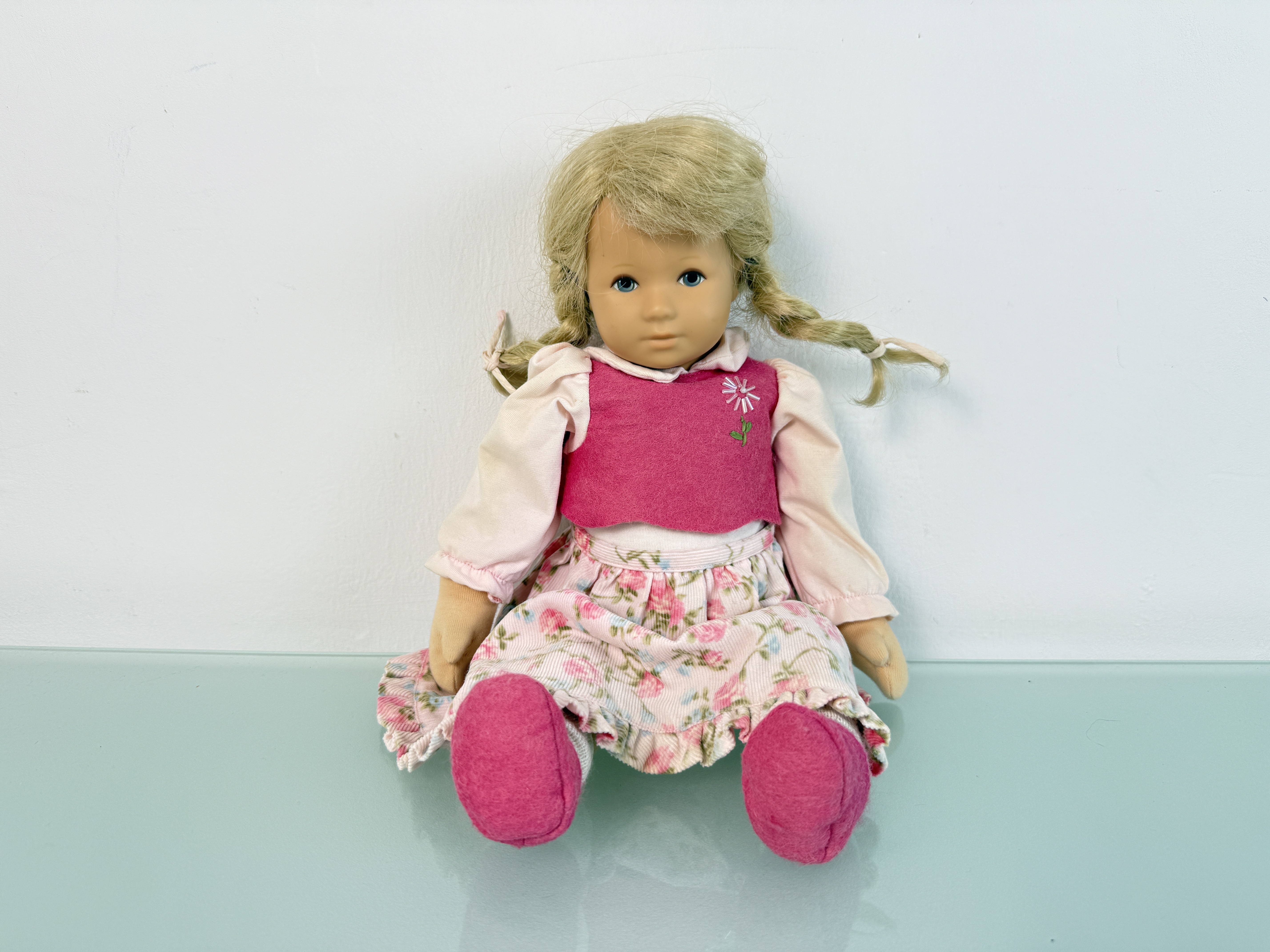 Käthe Kruse Puppe Glückskind 38 cm. - Top Zustand - Siehe Foto.  