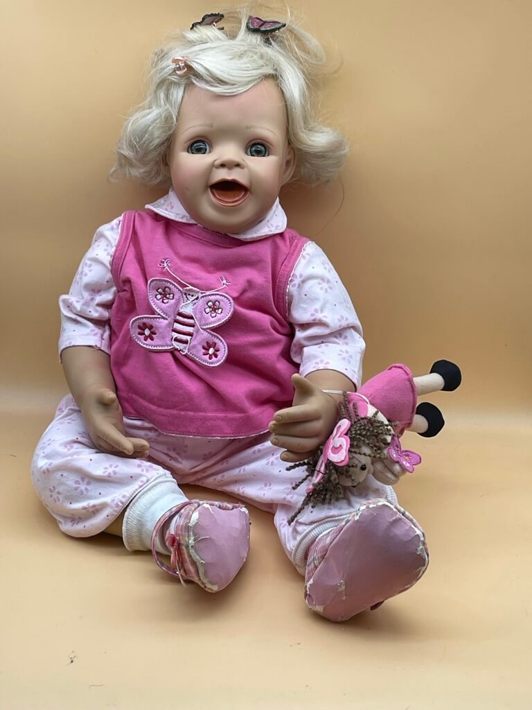 Chrsitel Brenner Künstlerpuppe Vinyl Puppe 53 cm. Top Zustand 