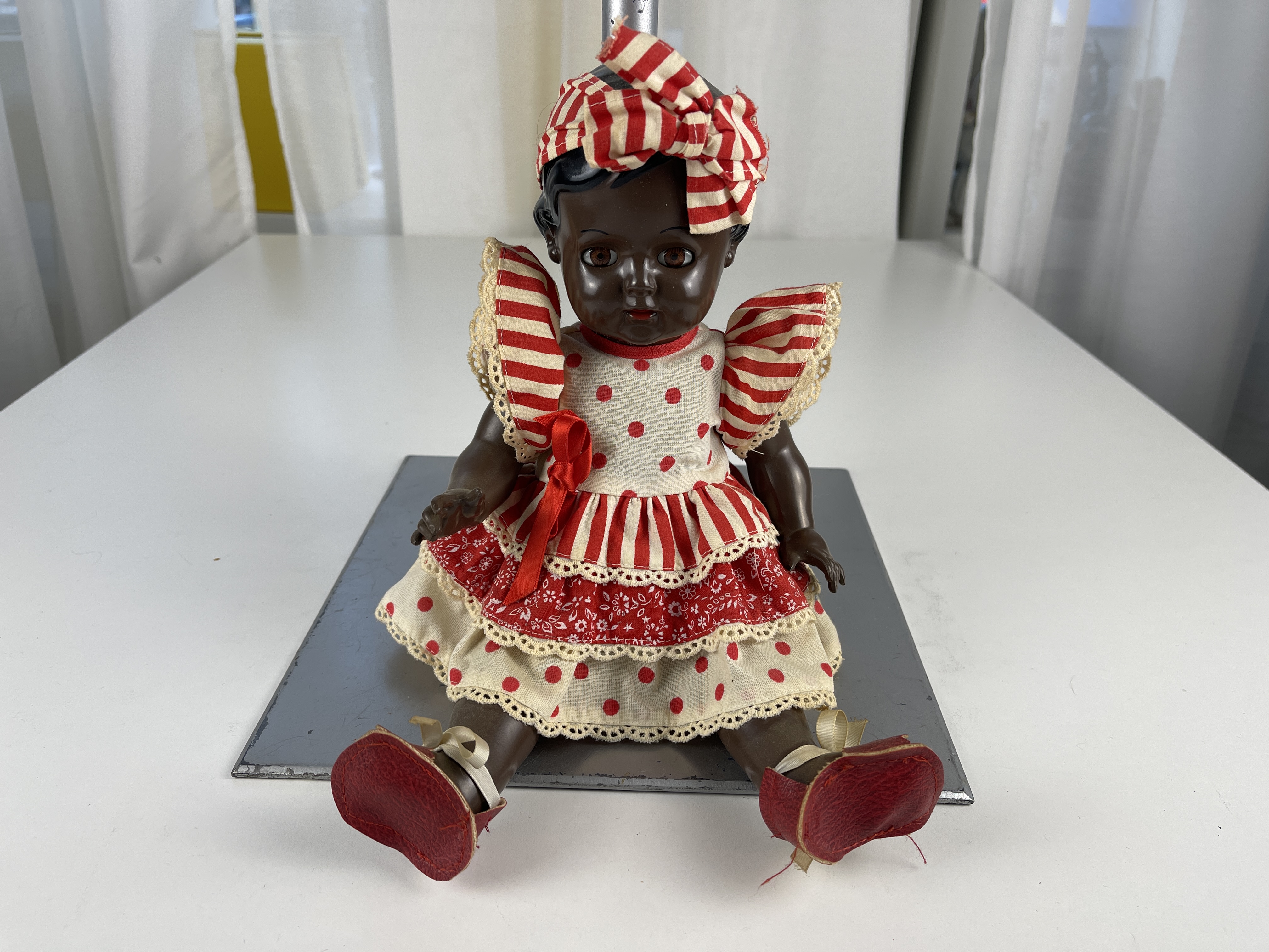 Schildkrötpuppe Tortulon Puppe 34 cm. Zustand siehe Fotos Raucherhaushalt 