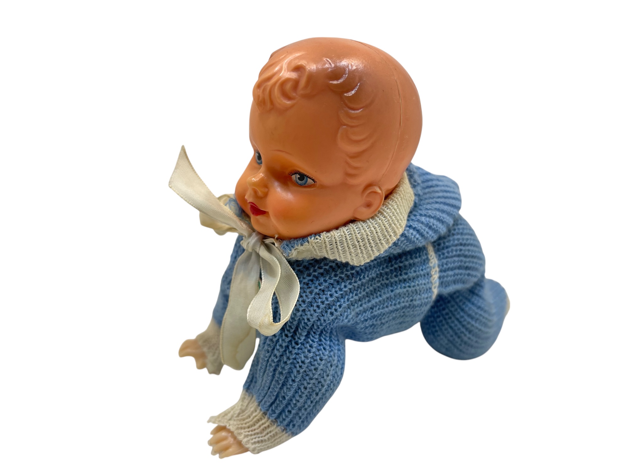 Sammler Puppe Zelluloid Puppe aufziehbar 13 cm. Top Zustand   