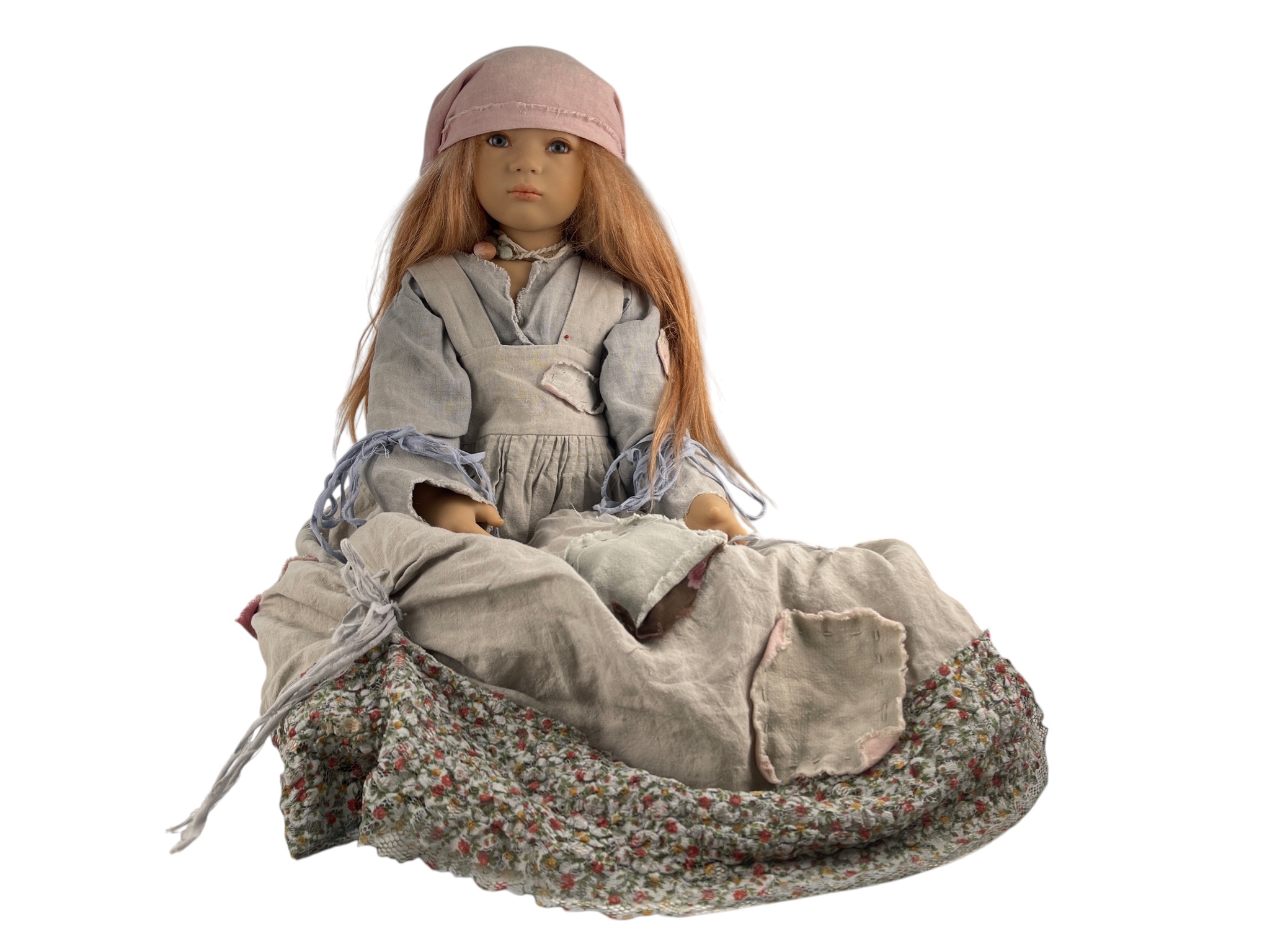 Künstlerpuppe Annette Himstedt Vinyl Puppe Aschenputtel 80 cm. Top Zustand   