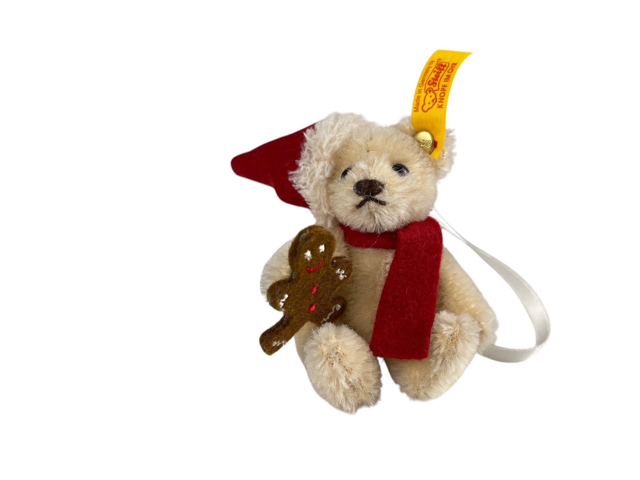 Steiff Tier 673207 Teddy Ornament 8 cm. Top Zustand 