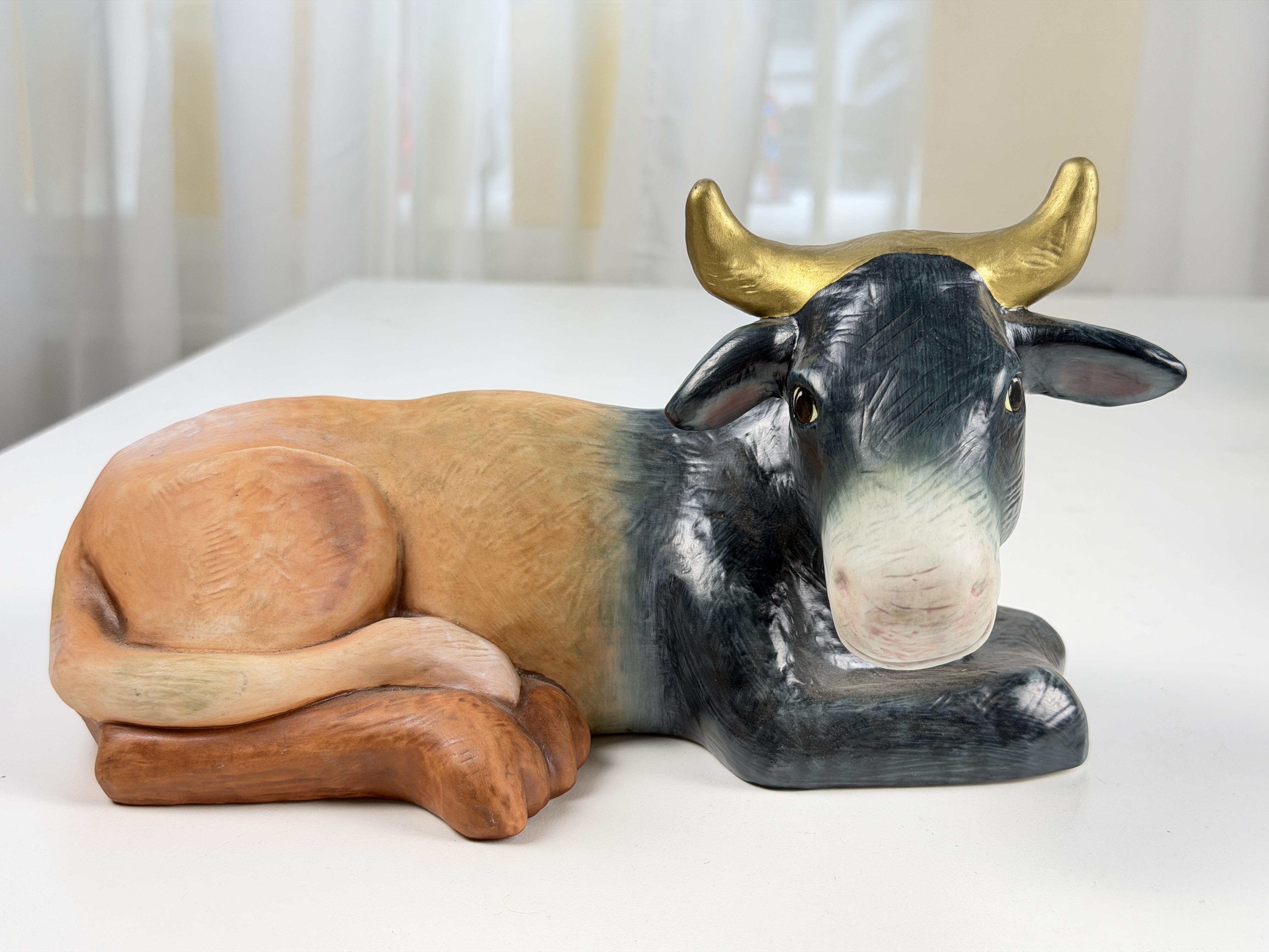  Goebel Figur Porzellan Kuh Rosina Wachtmeister 14 x 24 cm. Top Zustand