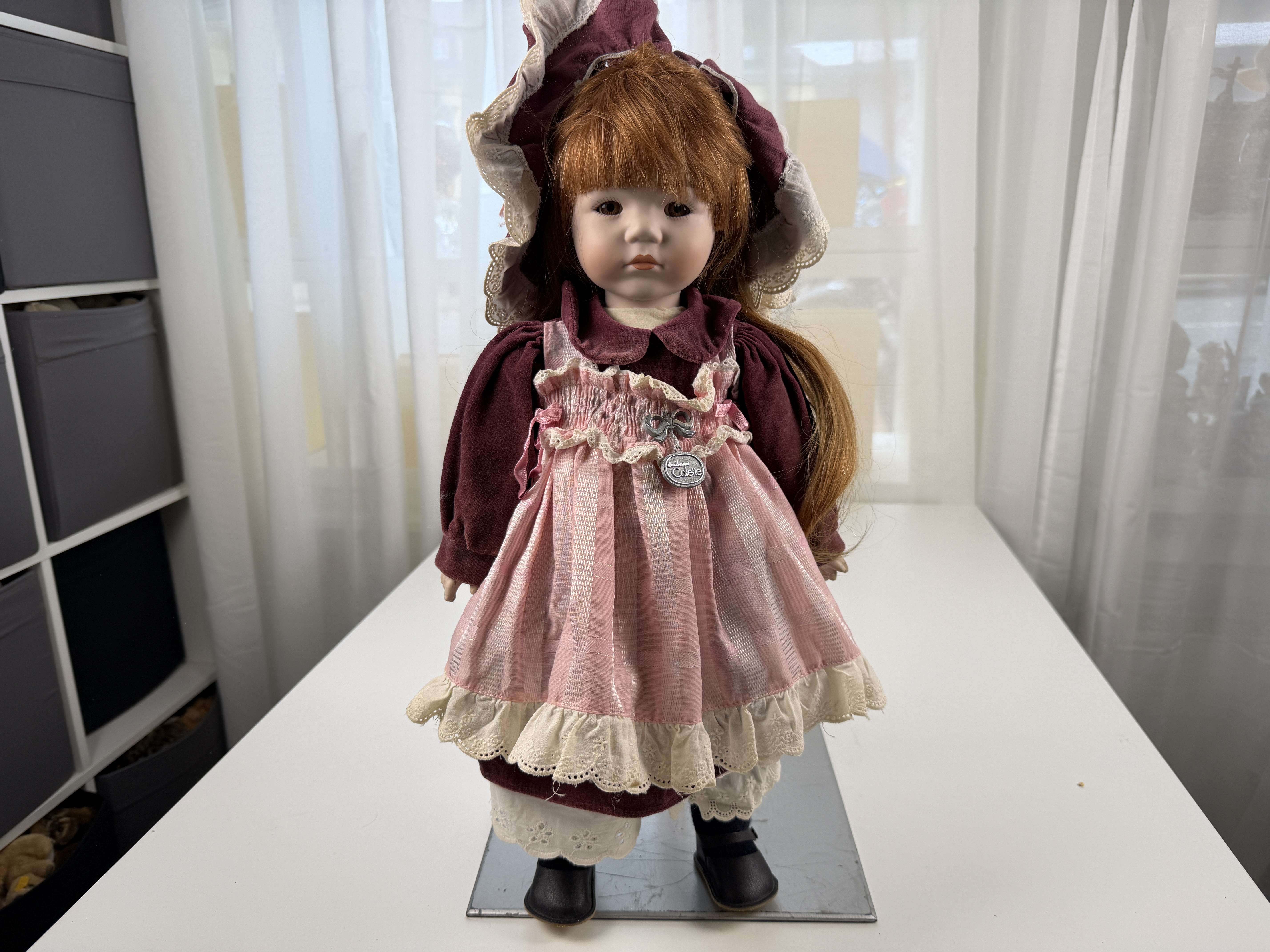 Künstlerpuppe Zapf Sammler Porzellan Puppe 50 cm. Top Zustand Siehe Fotos.     