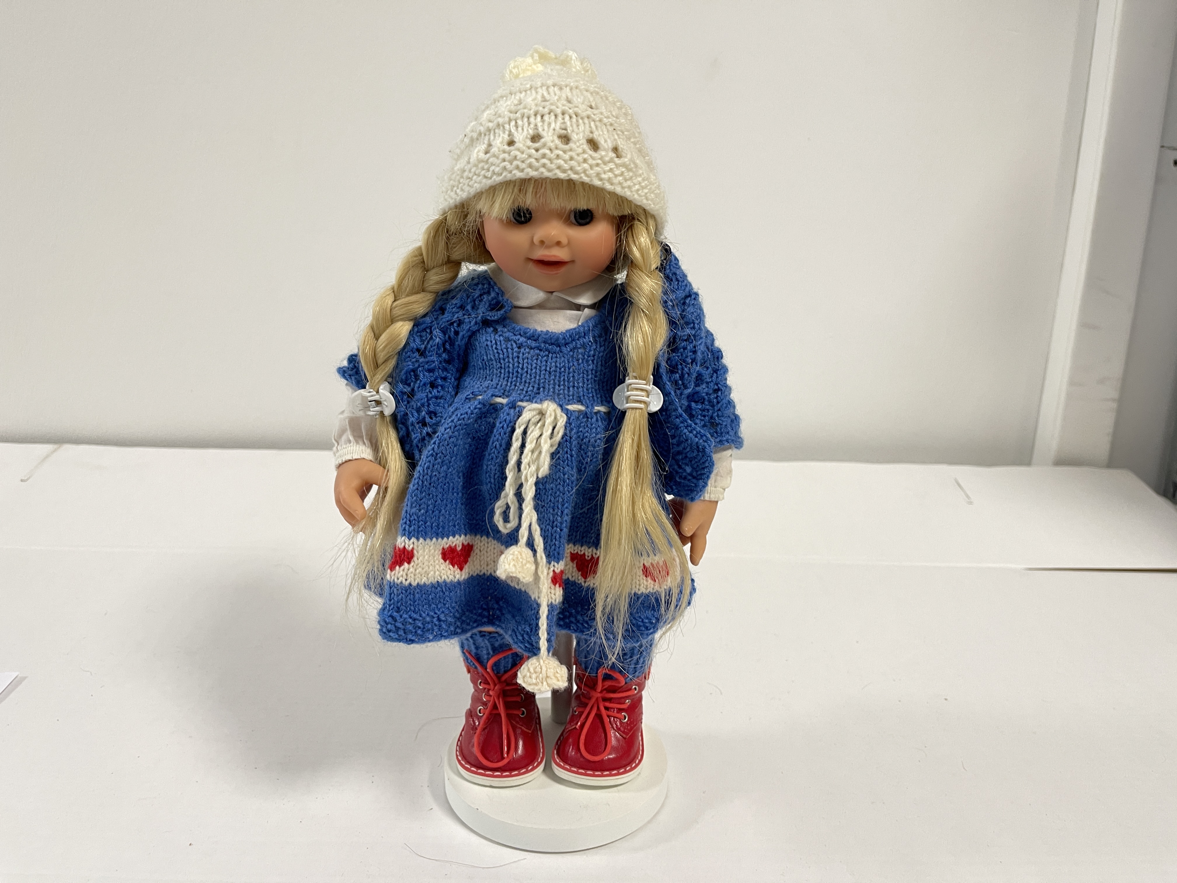 Künstlerpuppe Rosemarie Anna Müller Vinyl Puppe Renate 32 cm. Top Zustand 